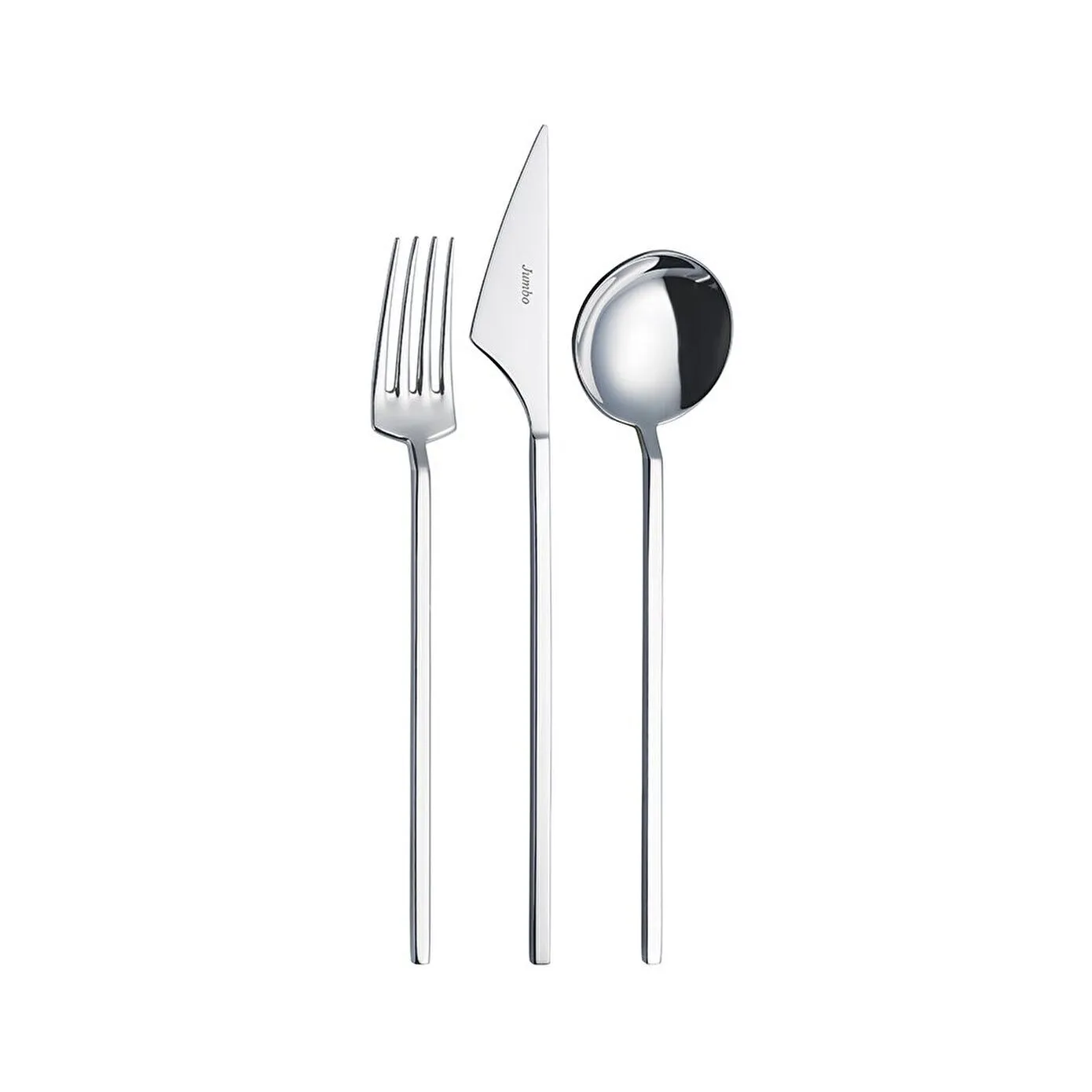 Jumbo 9100 84-Piece Stainless Steel Cutlery Set for 12 People, Silver - Image 7