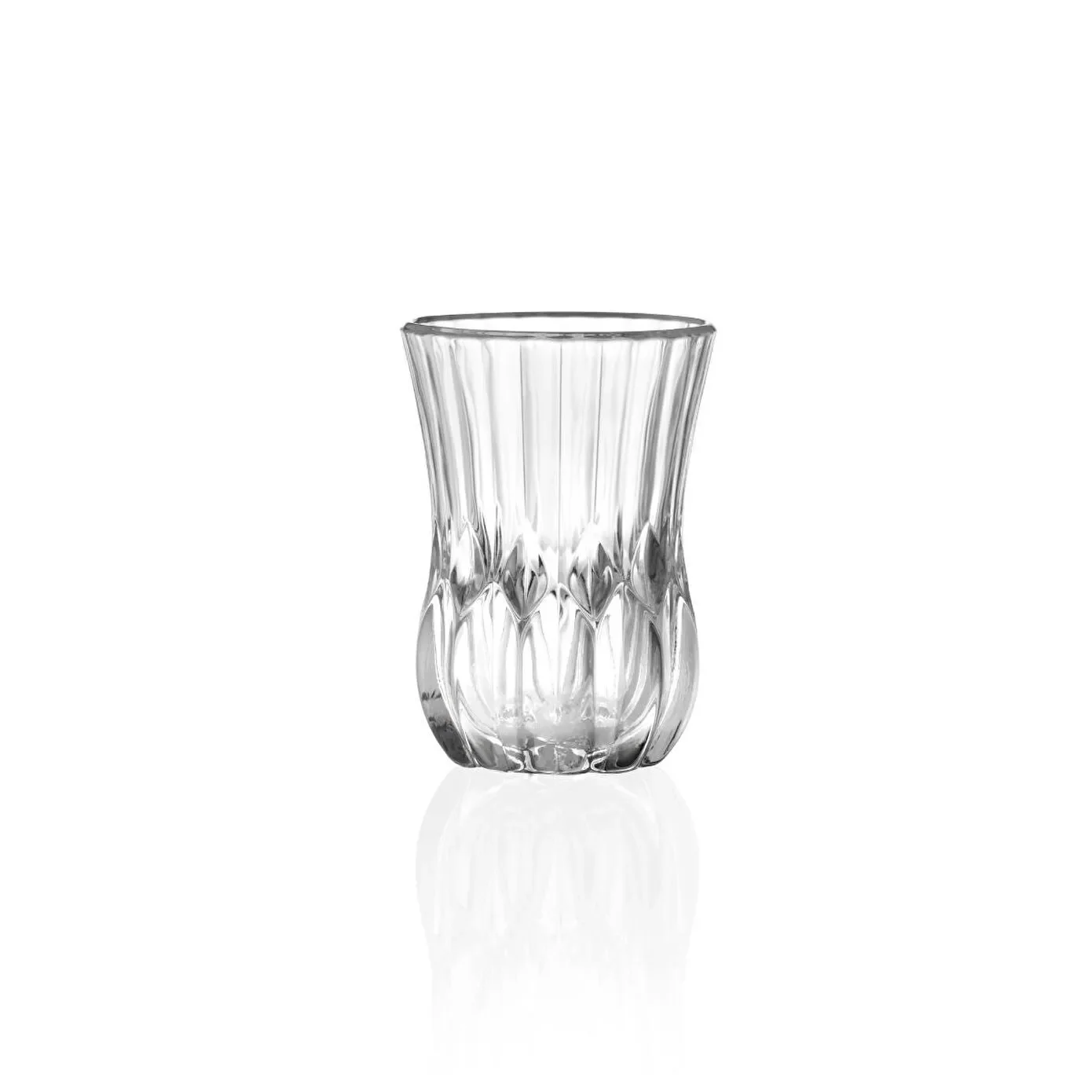 Rcr Adagio 12-Piece Turkish Tea Set for 6 People, 140ml, Clear - Image 3
