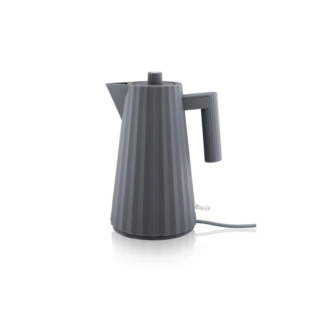 Alessi Plissé Electric Kettle, 21cmx16cmx29cm, Grey - Image 3