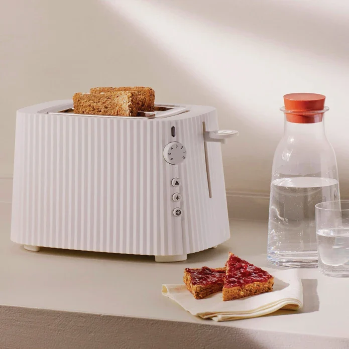 Alessi Plisse Toaster, 775-925W, White