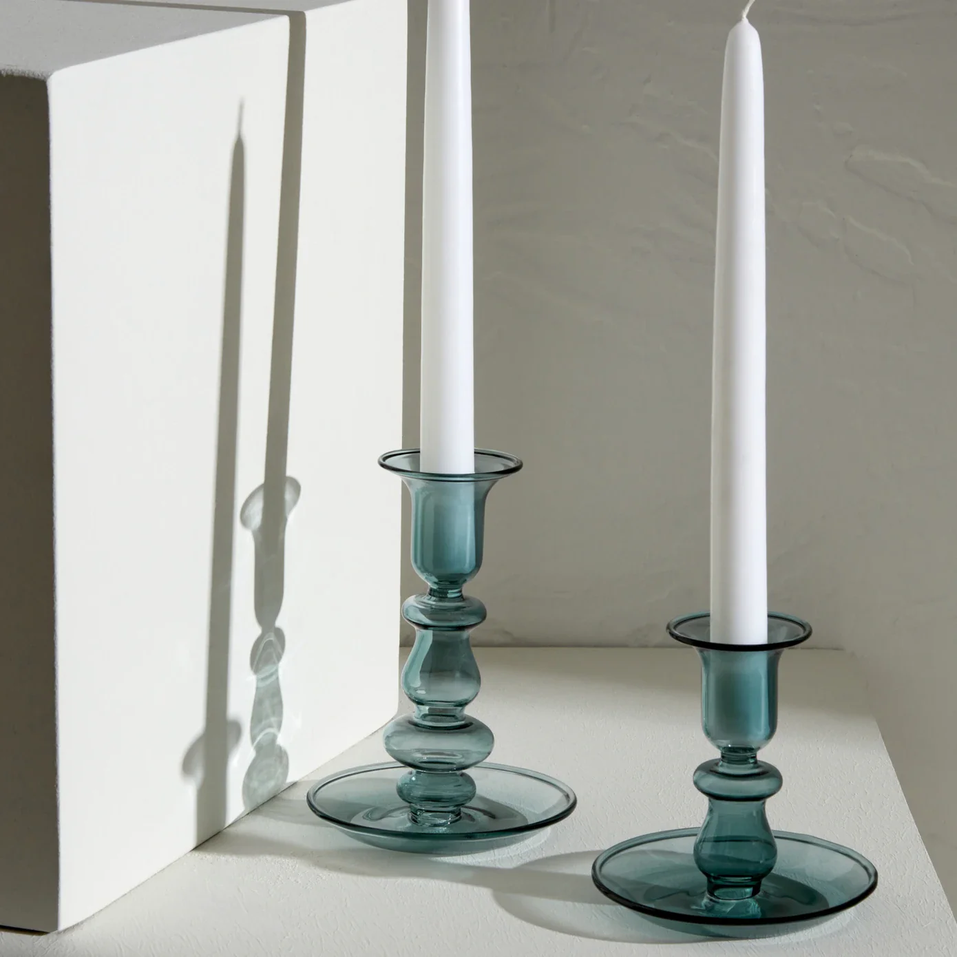 Alyce Glass Candle Holder, 10x10cm, Green - Image 3