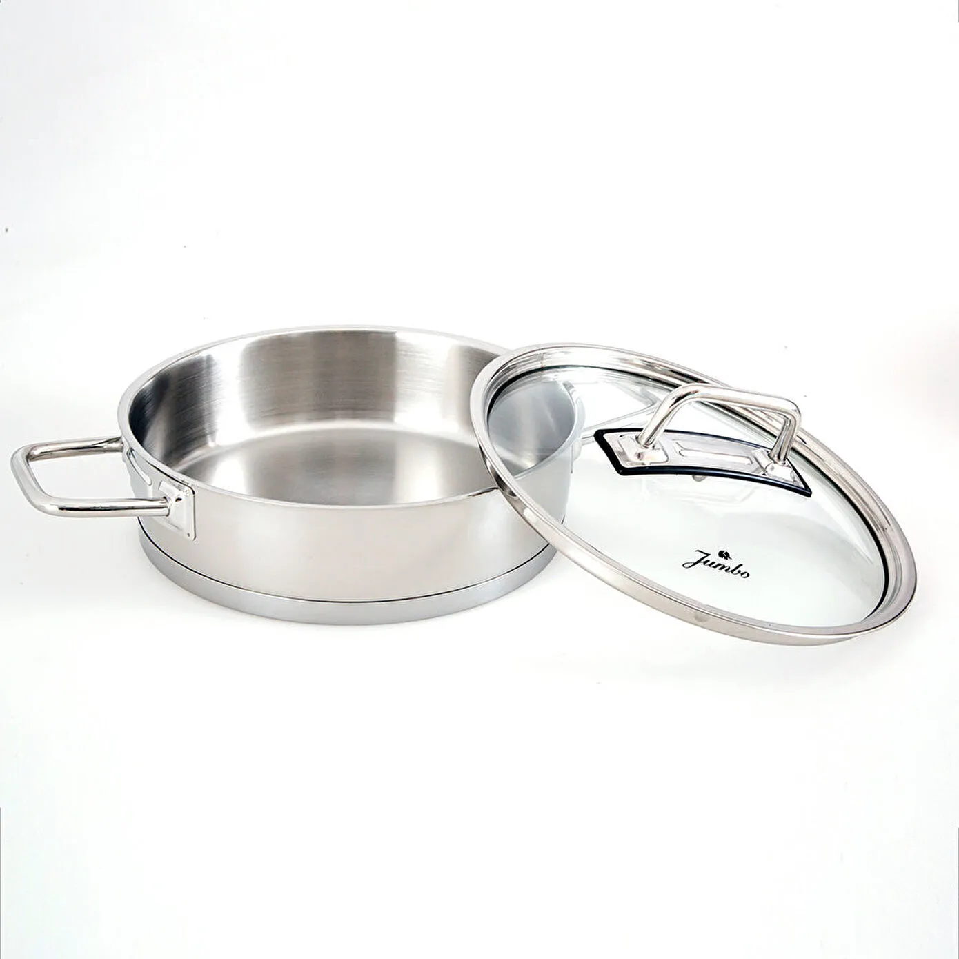 Jumbo Assos 6-Piece Stainless Steel Induction Cookware Set, Midi, Silver - Image 10