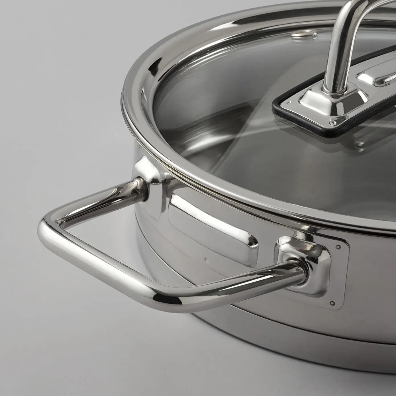 Jumbo Assos 6-Piece Stainless Steel Induction Cookware Set, Midi, Silver - Image 3