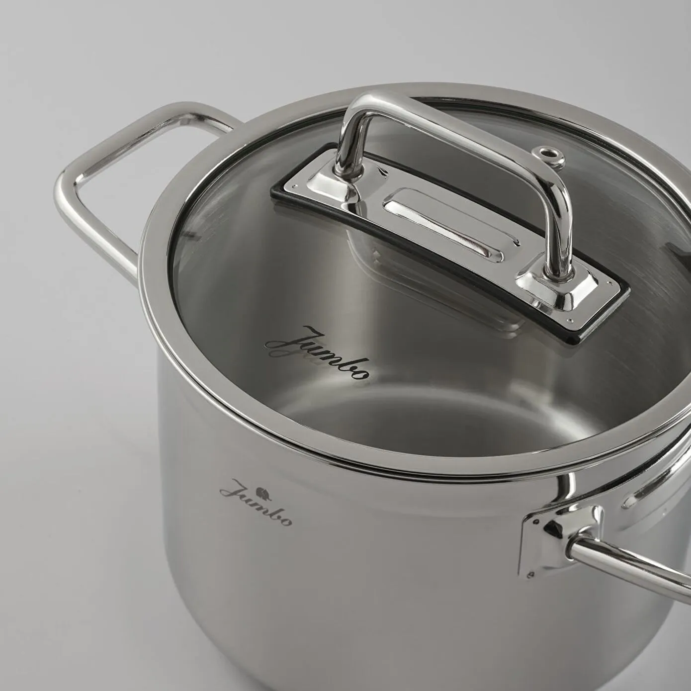Jumbo Assos 6-Piece Stainless Steel Induction Cookware Set, Midi, Silver - Image 5