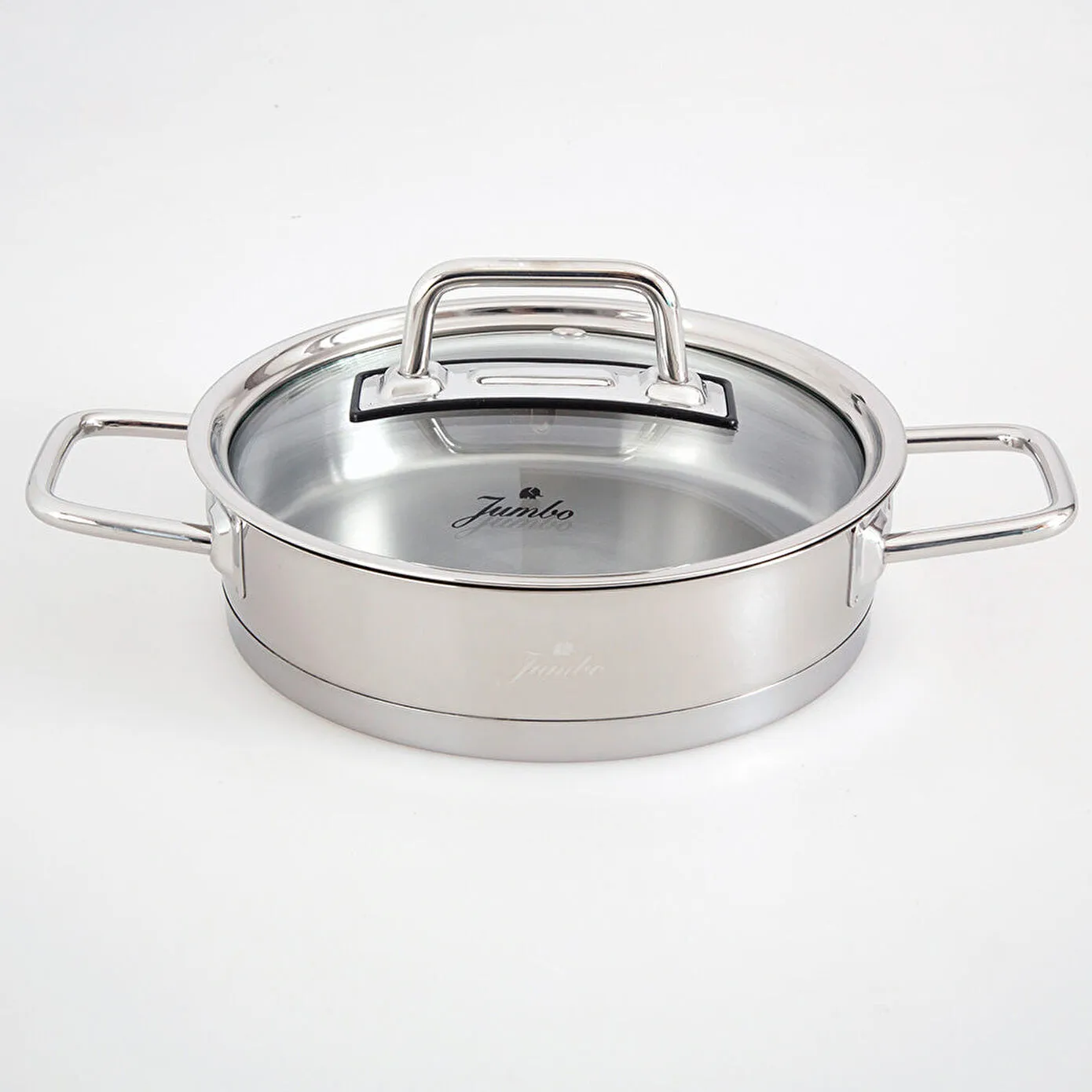 Jumbo Assos 6-Piece Stainless Steel Induction Cookware Set, Midi, Silver - Image 6