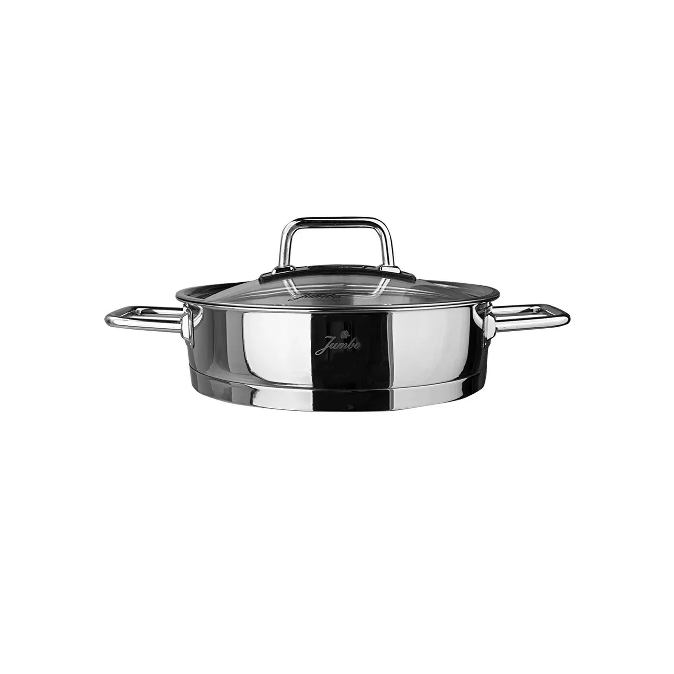 Jumbo Assos 6-Piece Stainless Steel Induction Cookware Set, Midi, Silver - Image 9
