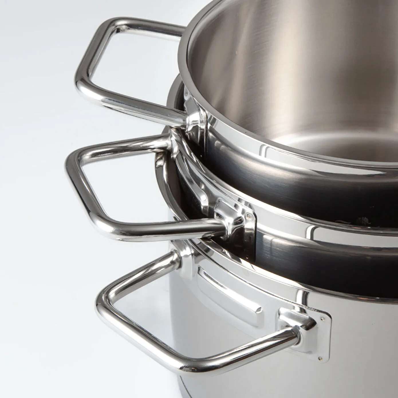 Jumbo Assos 6-Piece Stainless Steel Induction Cookware Set, Midi, Silver - Image 11