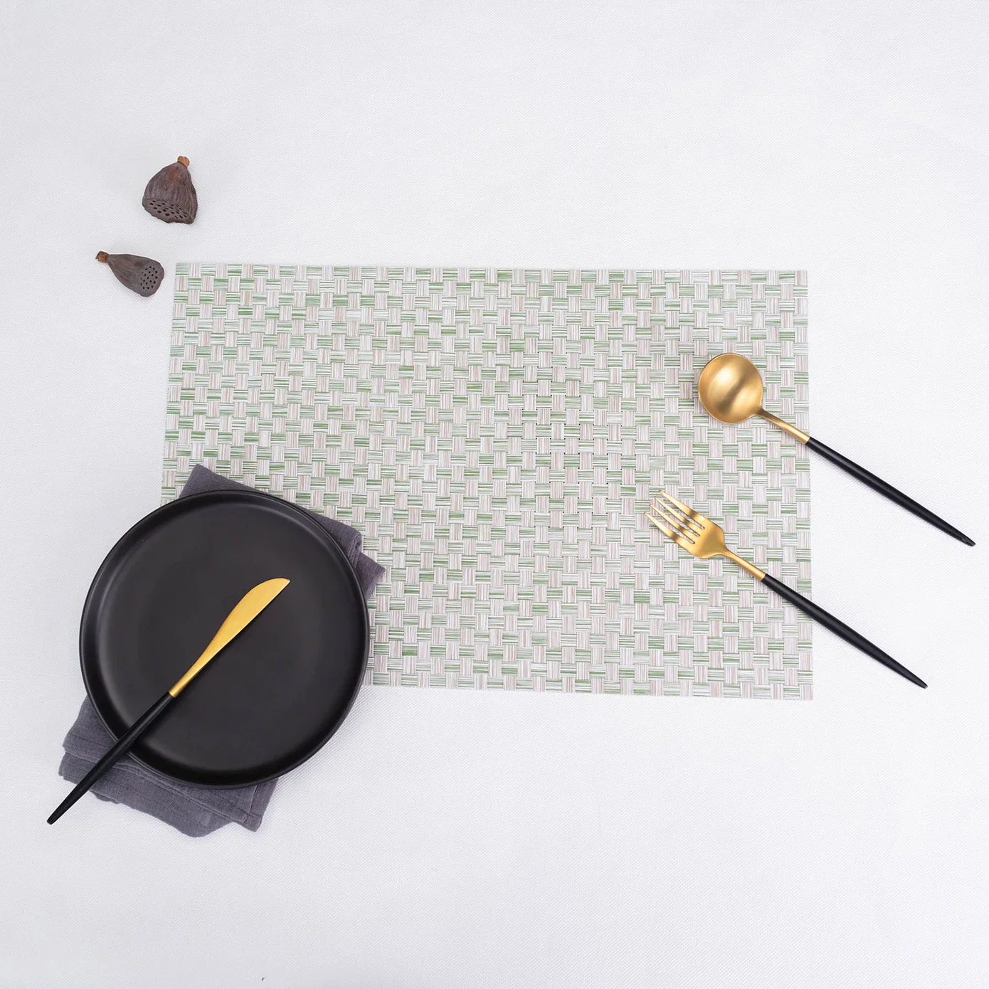 Karaca Home Baldwin 2-Piece American Placemat, 30x45cm, Green - Image 6