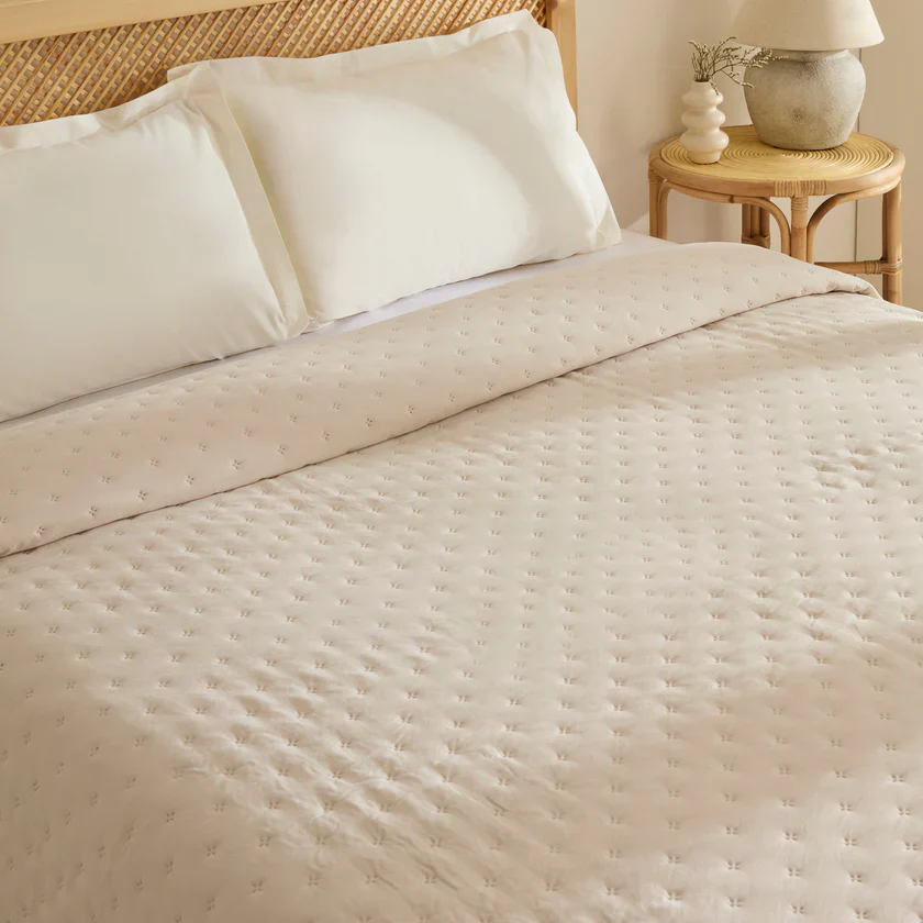 Karaca Home Breezy Bedspread, Double, Beige - Image 4