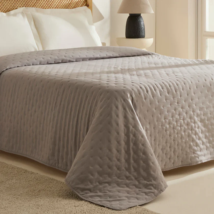 Karaca Home Breezy Bedspread, Double, Grey - Image 3