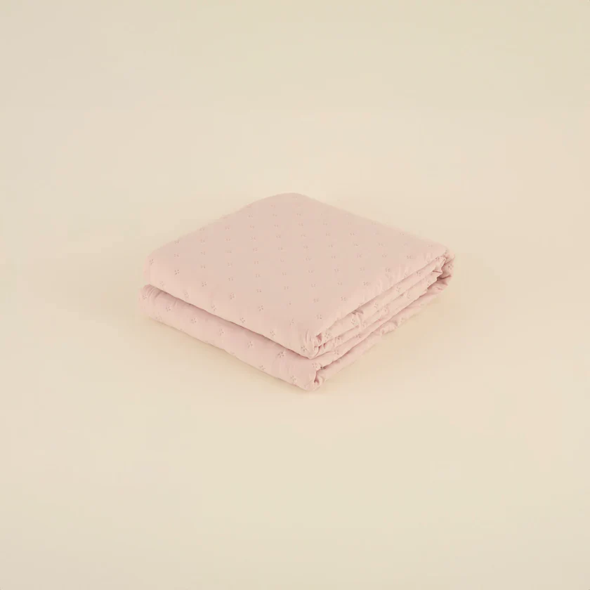 Karaca Home Breezy Bedspread, Double, Powder Pink - Image 7