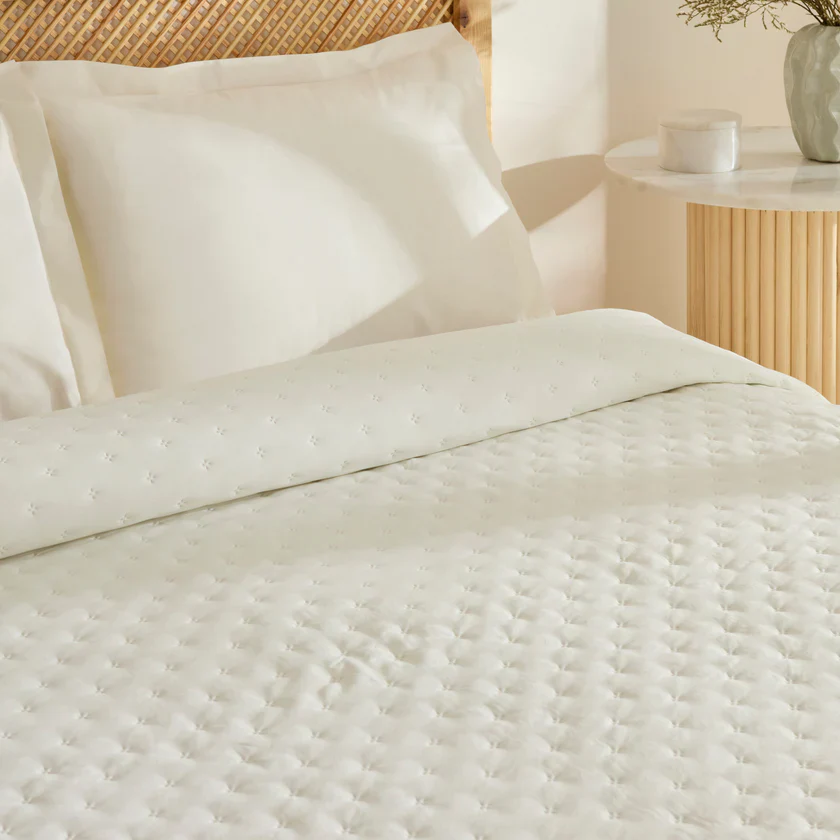 Karaca Home Breezy Bedspread, Double, Ecru - Image 4