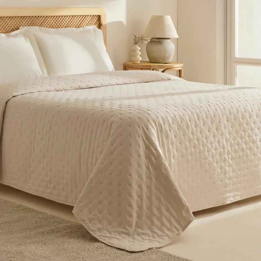 Karaca Home Breezy Bedspread, Single, Beige - Image 3