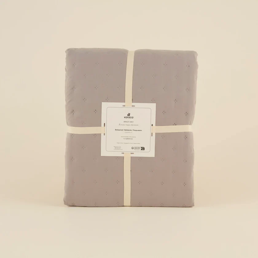 Karaca Home Breezy Bedspread, Single, Grey - Image 8