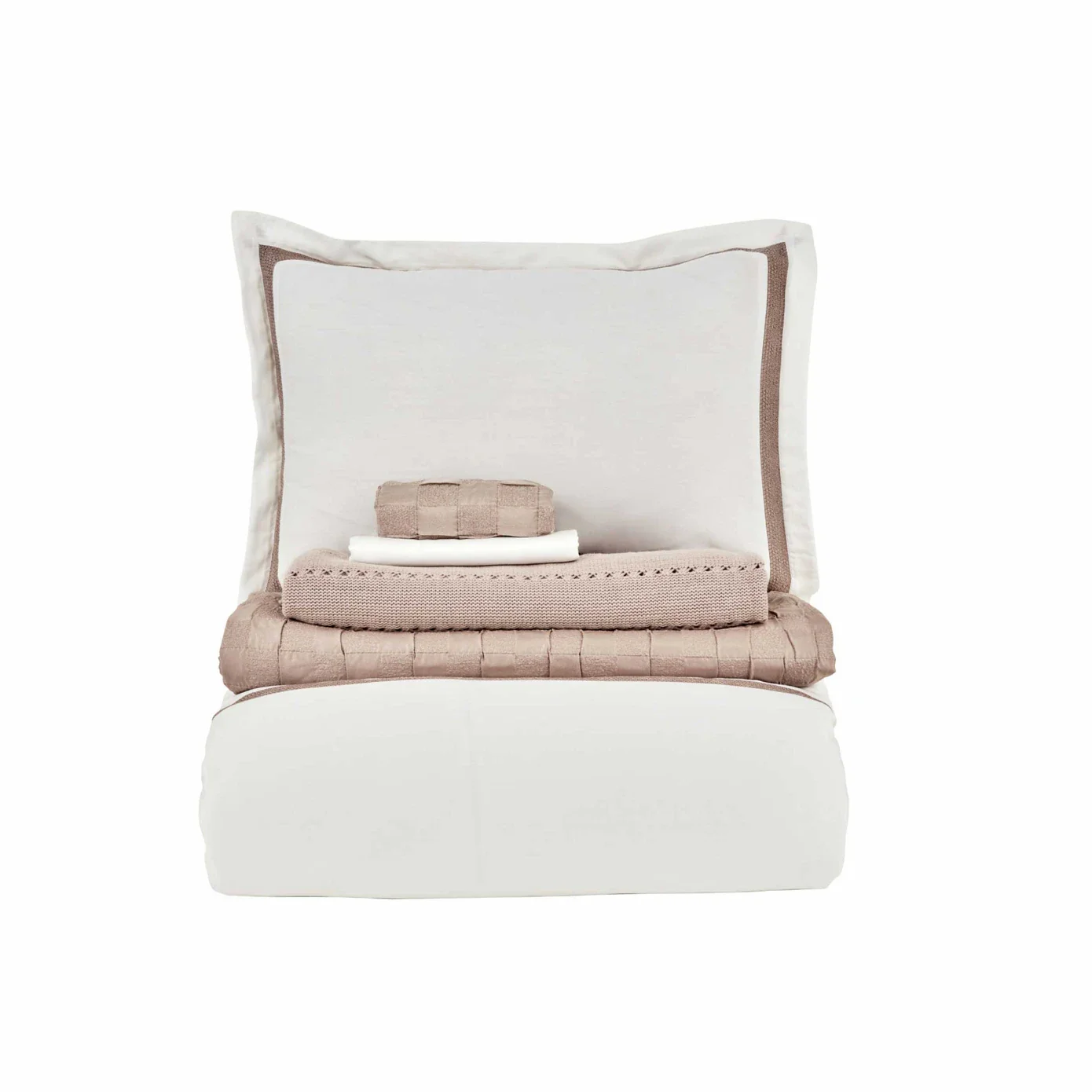 Karaca Home Bride Coll Bianca Bedding Set, Double, Powder - Image 11