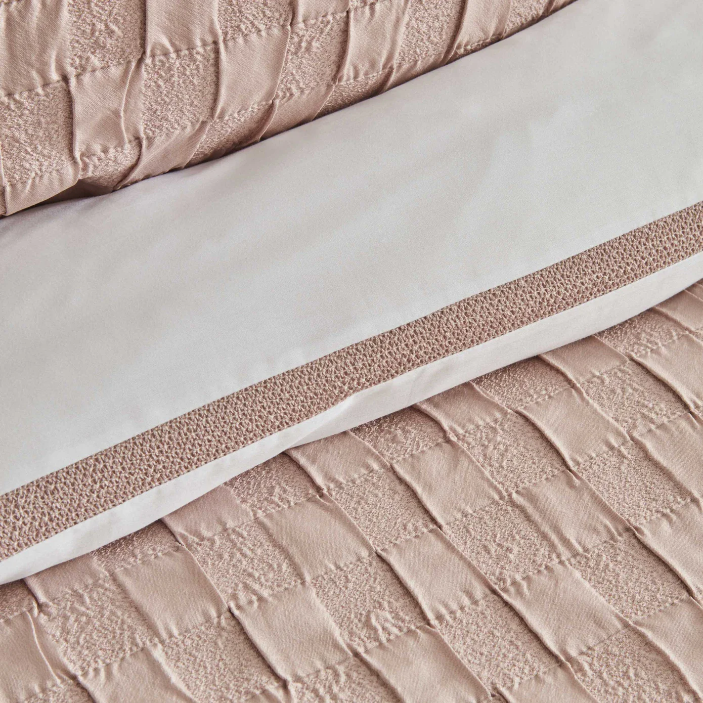 Karaca Home Bride Coll Bianca Bedding Set, Double, Powder - Image 6