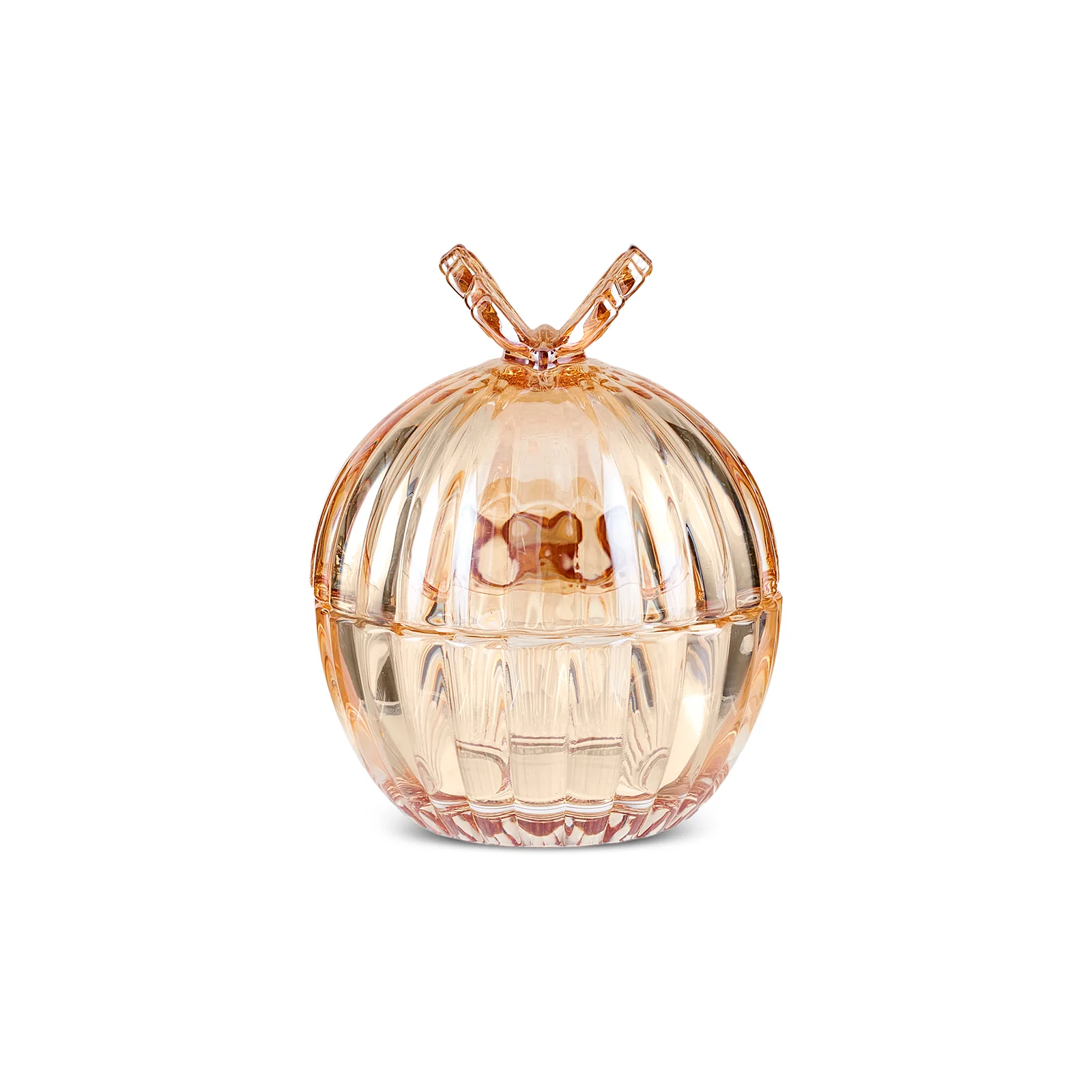 Karaca Butterfly Glass Turkish Delight Bowl, Amber - Image 3