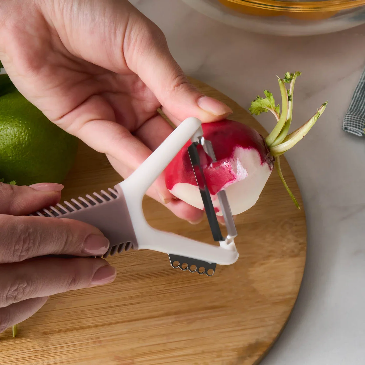 Crick Crack Harmony Stainless Steel 2 in 1 Peeler, Multi - Image 2