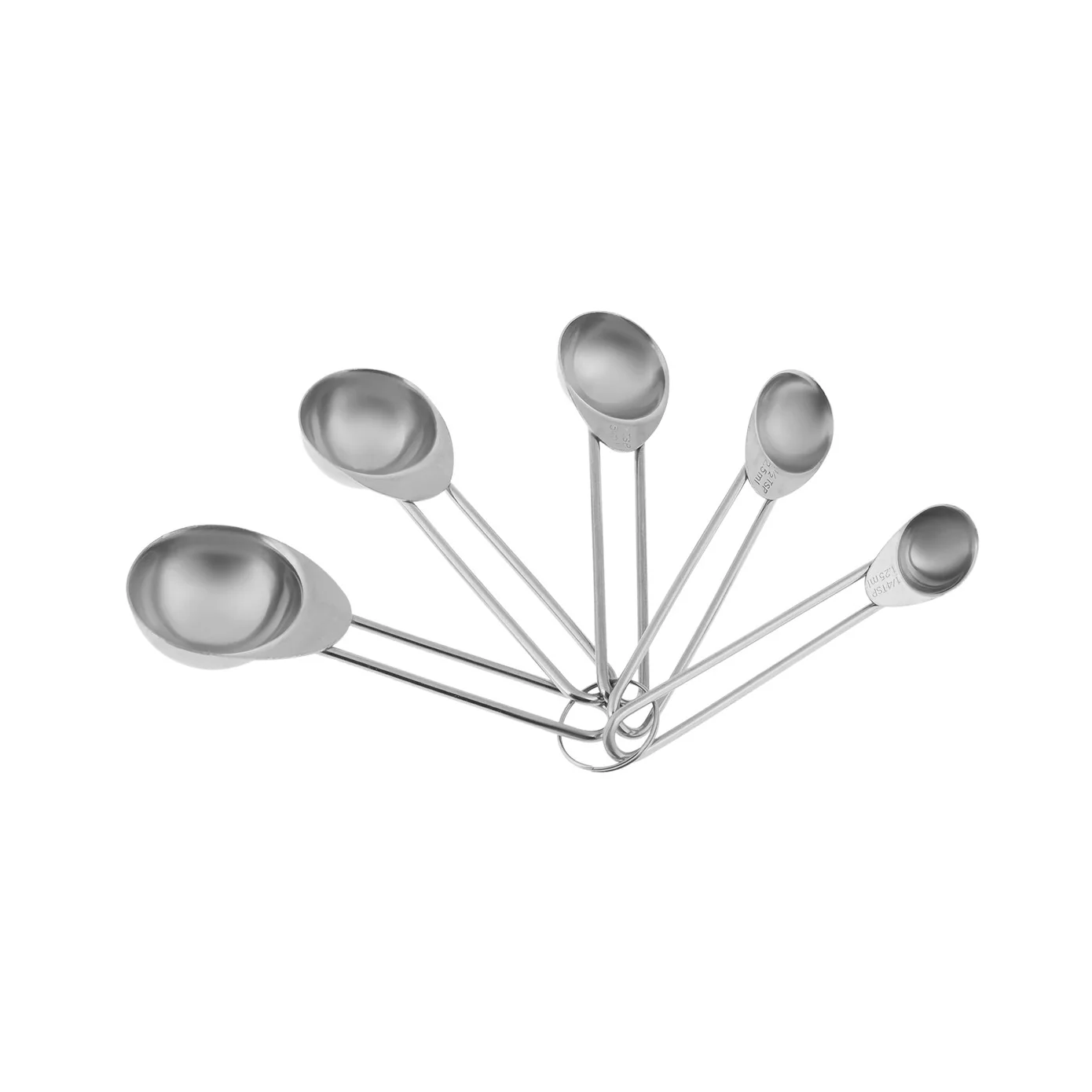Crick Crack 5-Piece Stainless Steel 5 Measuring Spoon, 15ml, Silver - Image 2