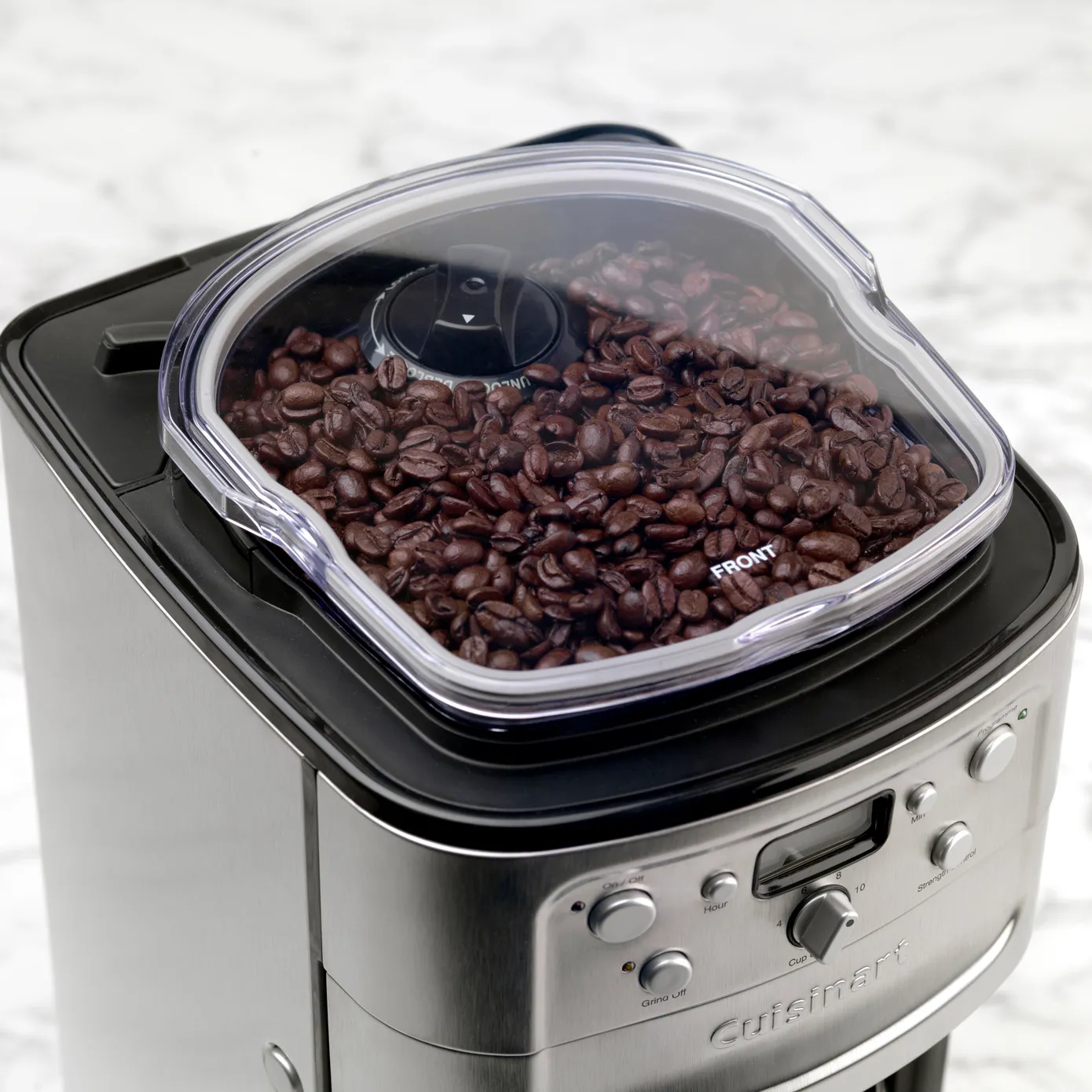 Cuisinart Professional Grind & Brew Plus Filter Coffee Machine, 1L, 1000 W, Silver Black - Image 3