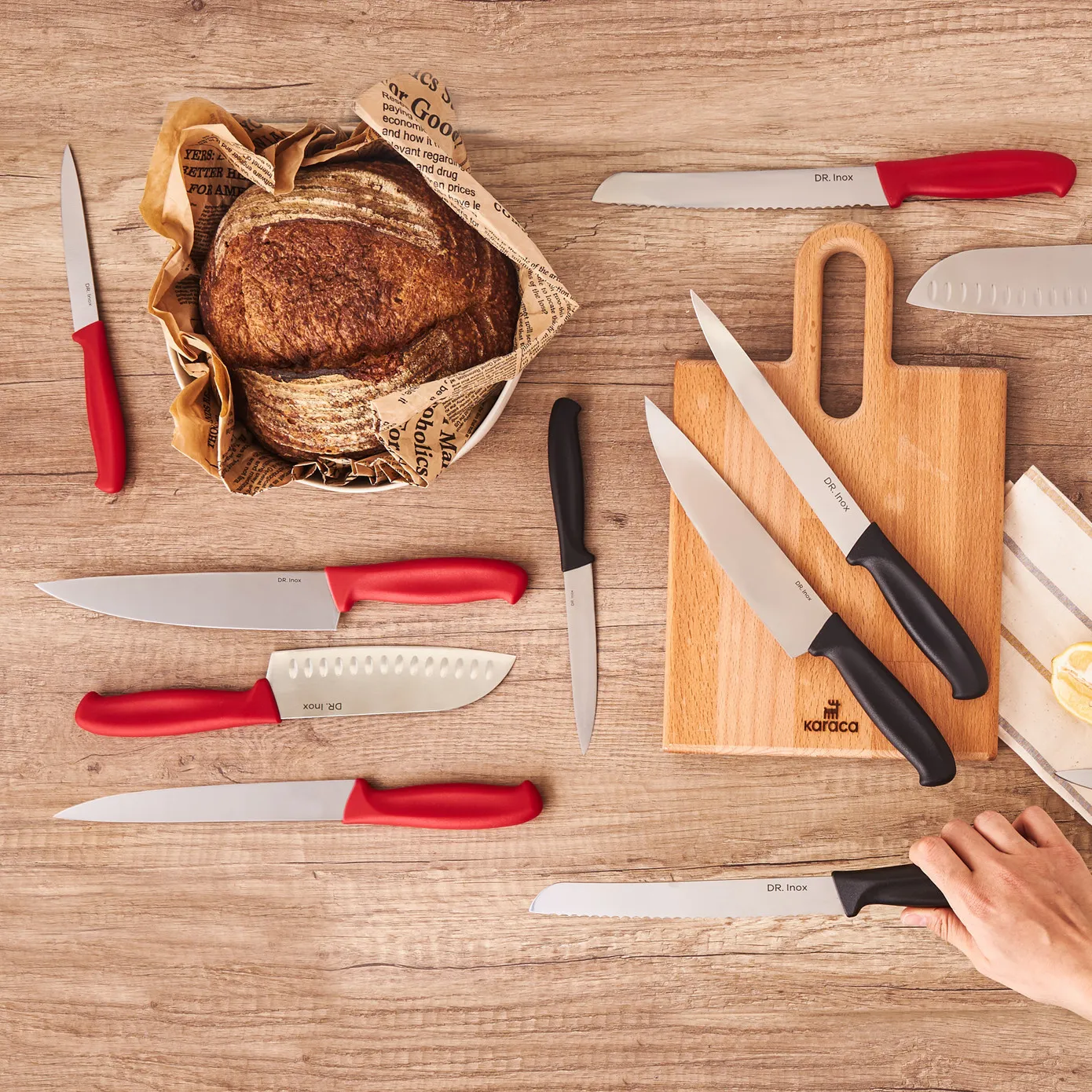 Dr. Inox Bread Knife, 20cm, Black - Image 4