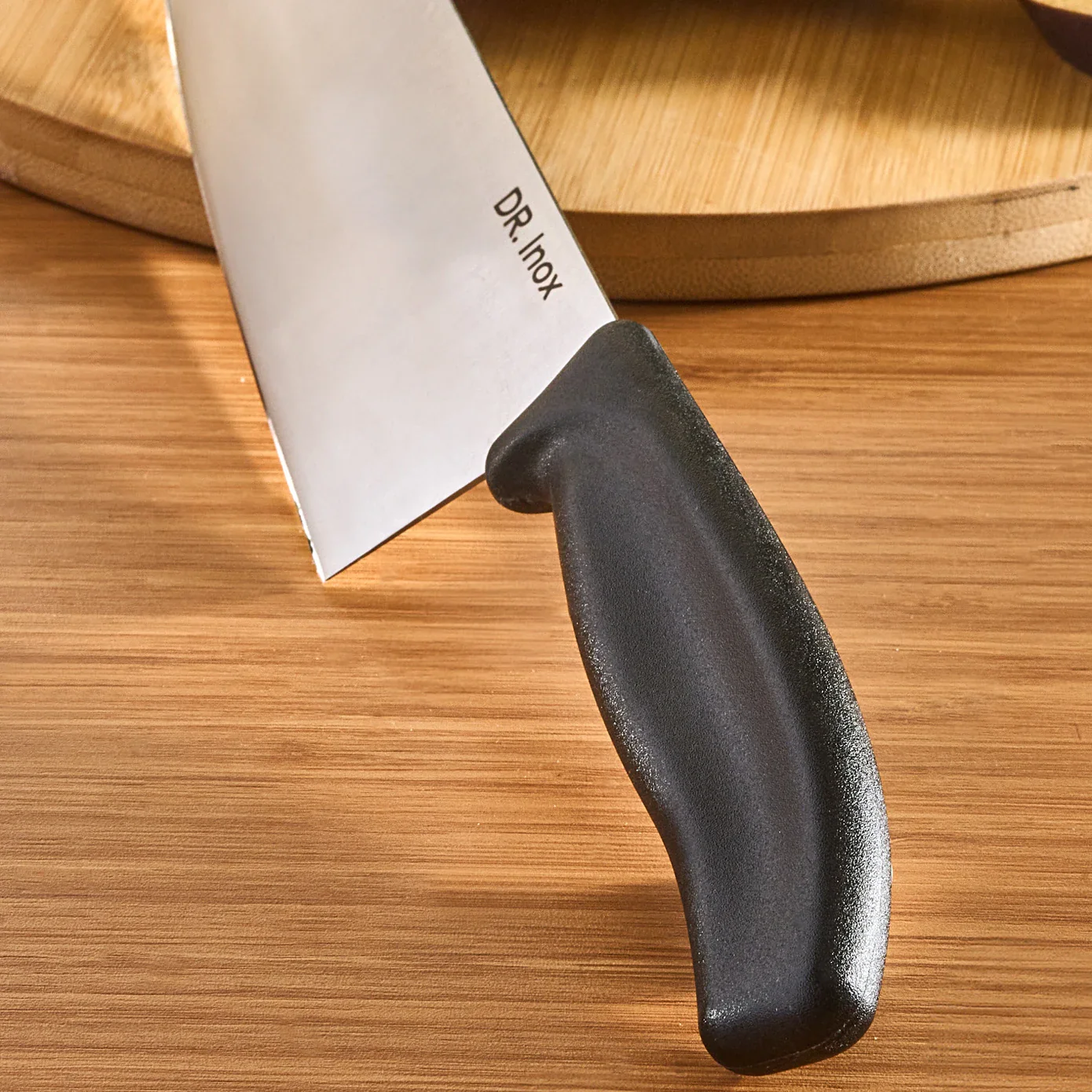 Dr. Inox Stainless Steel Chef's Knife, 33cm, Black - Image 3