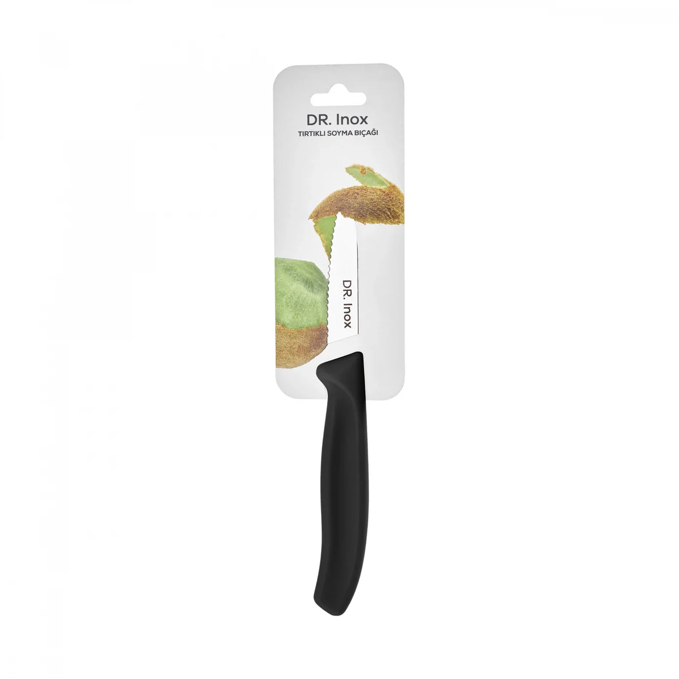 Dr.Inox Stainless Steel Serrated Paring Knife, 19cm, Black - Image 5