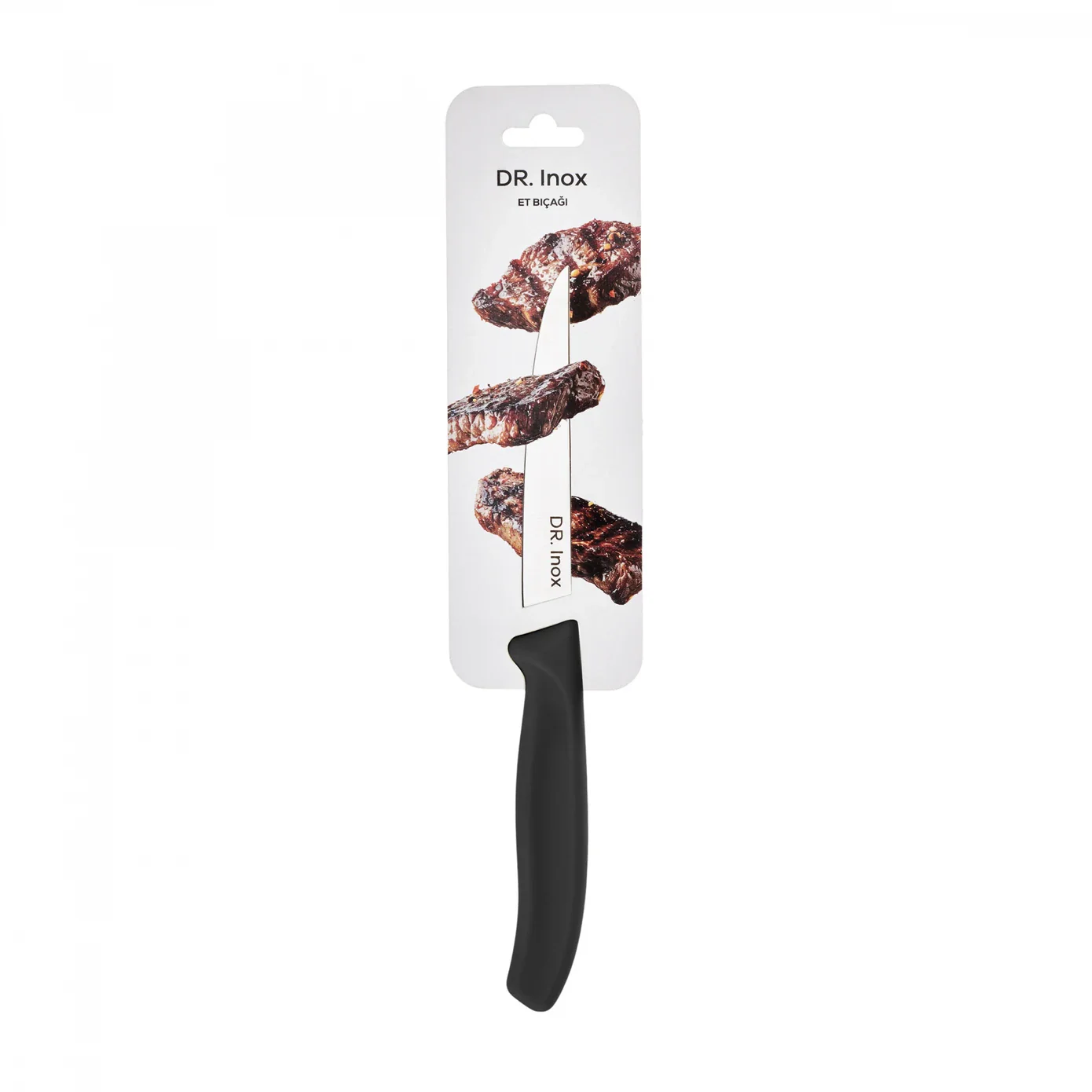 Dr.Inox Stainless Steel Steak Knife, 23cm, Black - Image 6