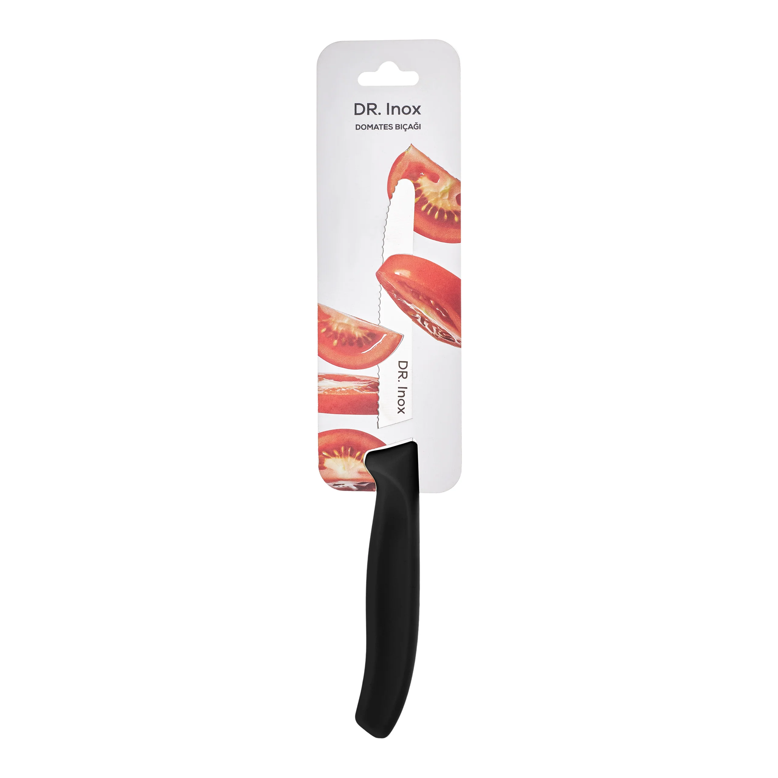 Dr.Inox Stainless Steel Tomato Knife, 22cm, Black - Image 6