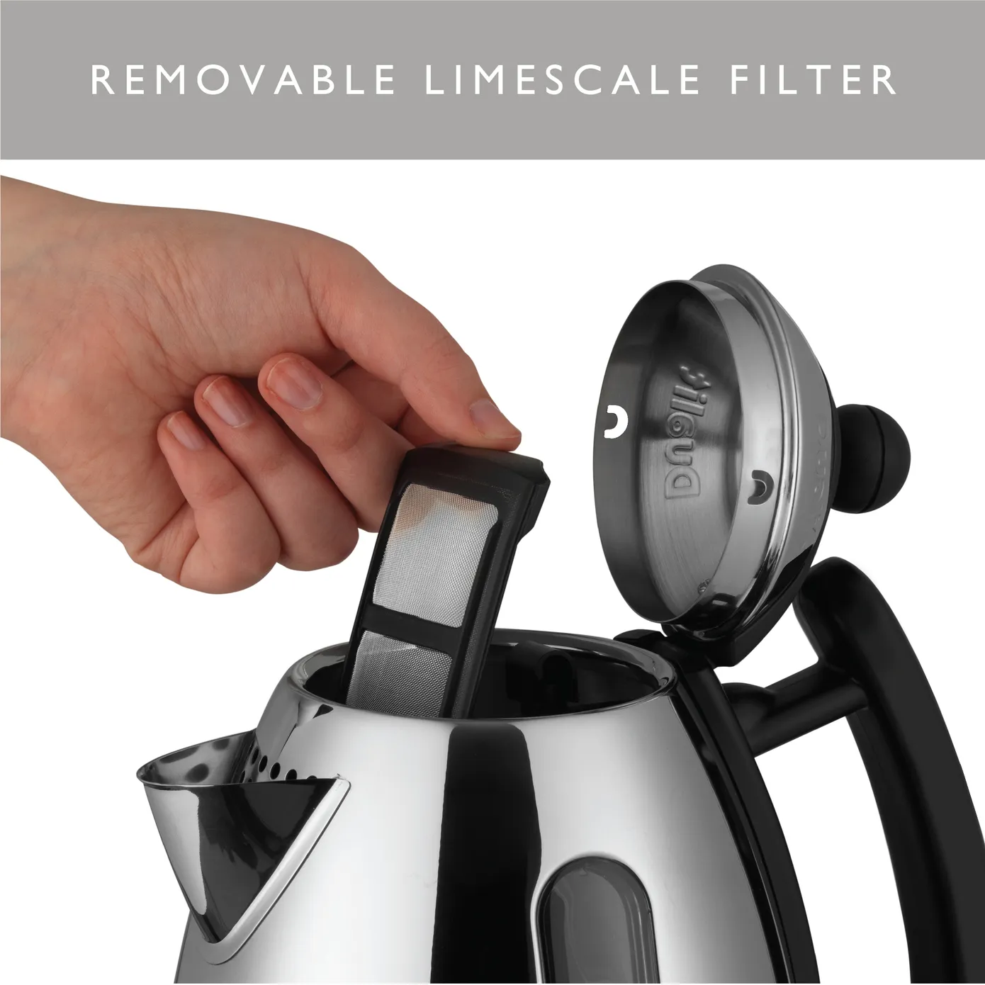 Duait Jug Kettle, 1L, Black Multi - Image 2