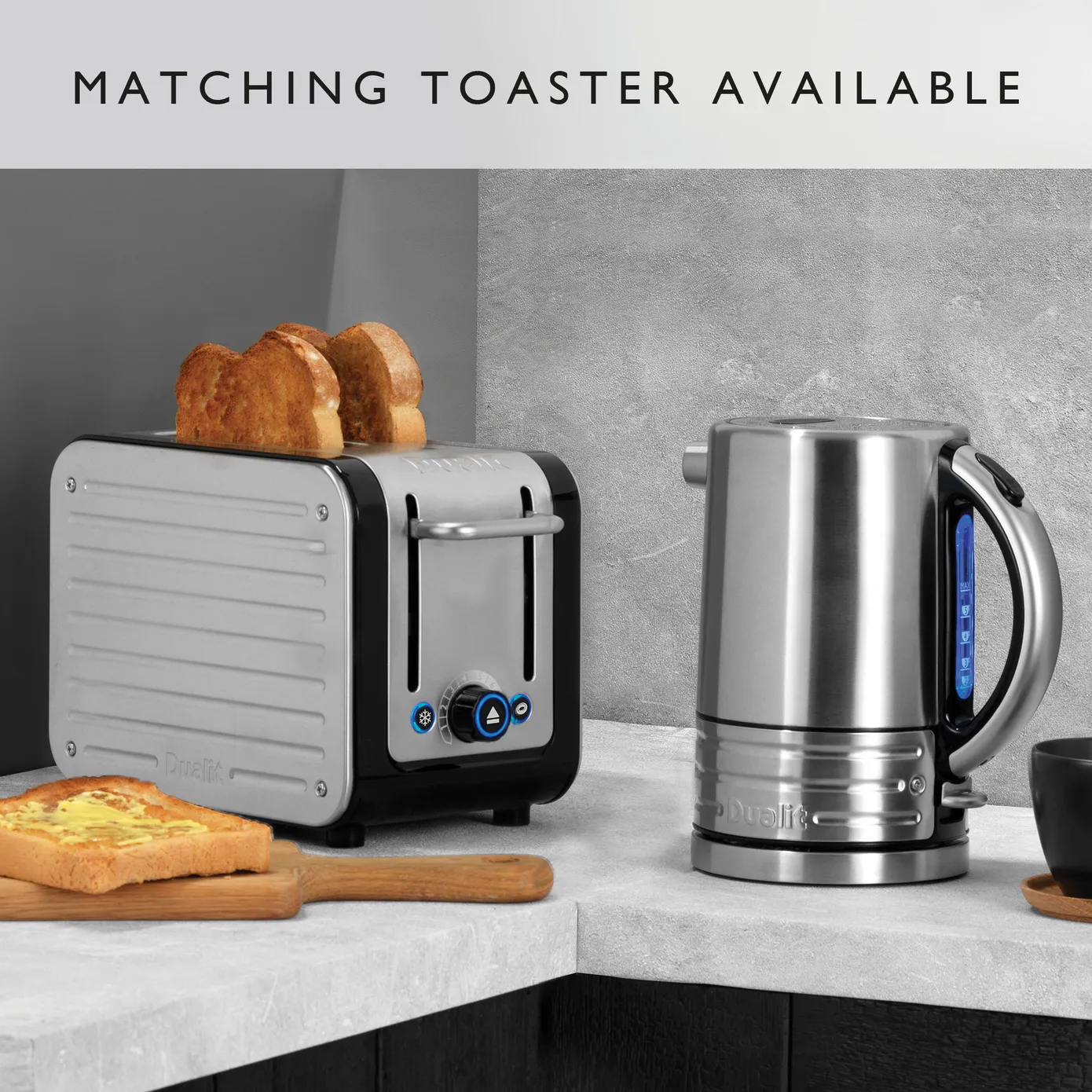 Dualit Architect Kettle, 1.5L, Black Silver - Image 3