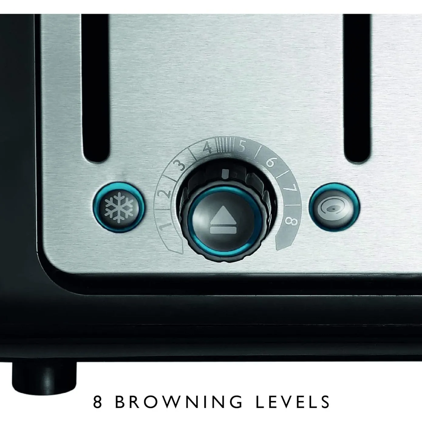 Dualit Architect Metal Silver Black Toaster, 2250W - Image 7
