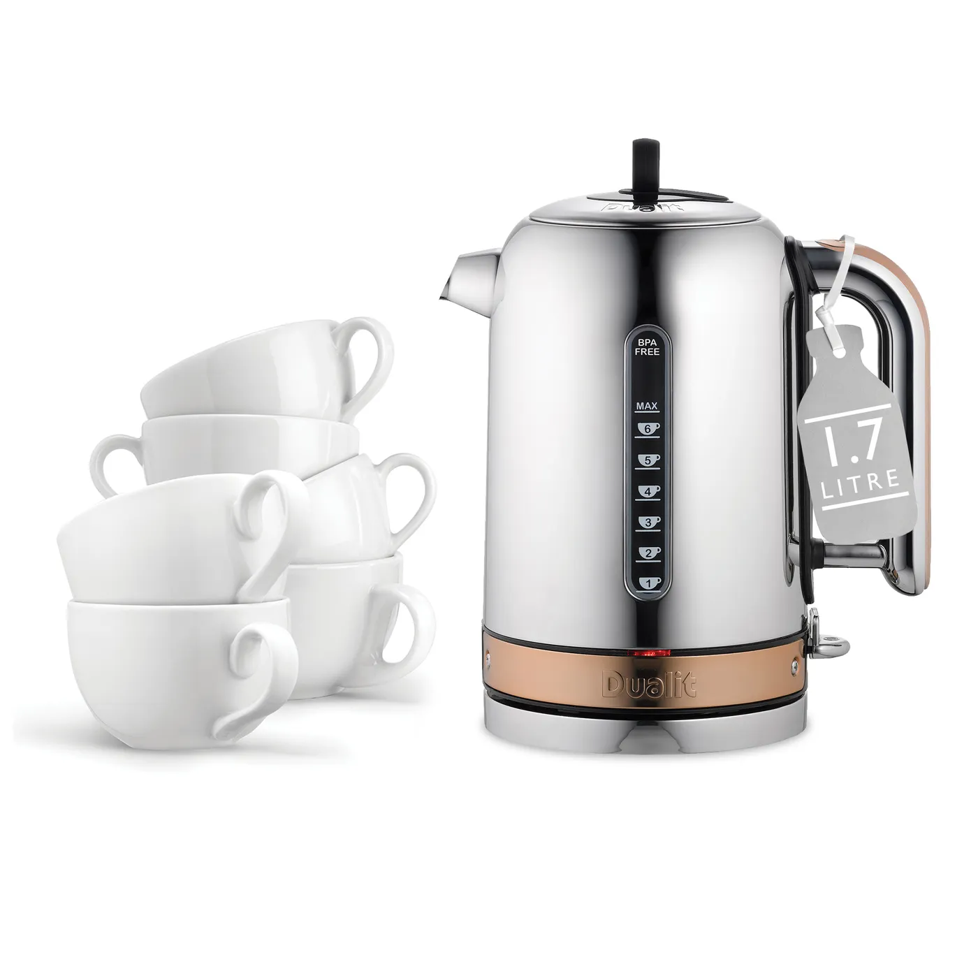 Dualit Classic Kettle, 1.7L, Copper - Image 4