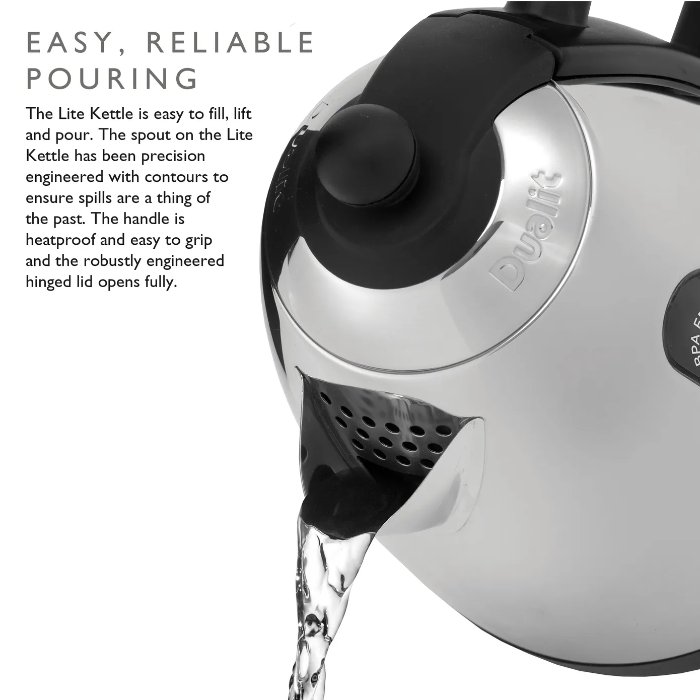 Dualit Jug Kettle, 1.5L, Black Trim - Image 2