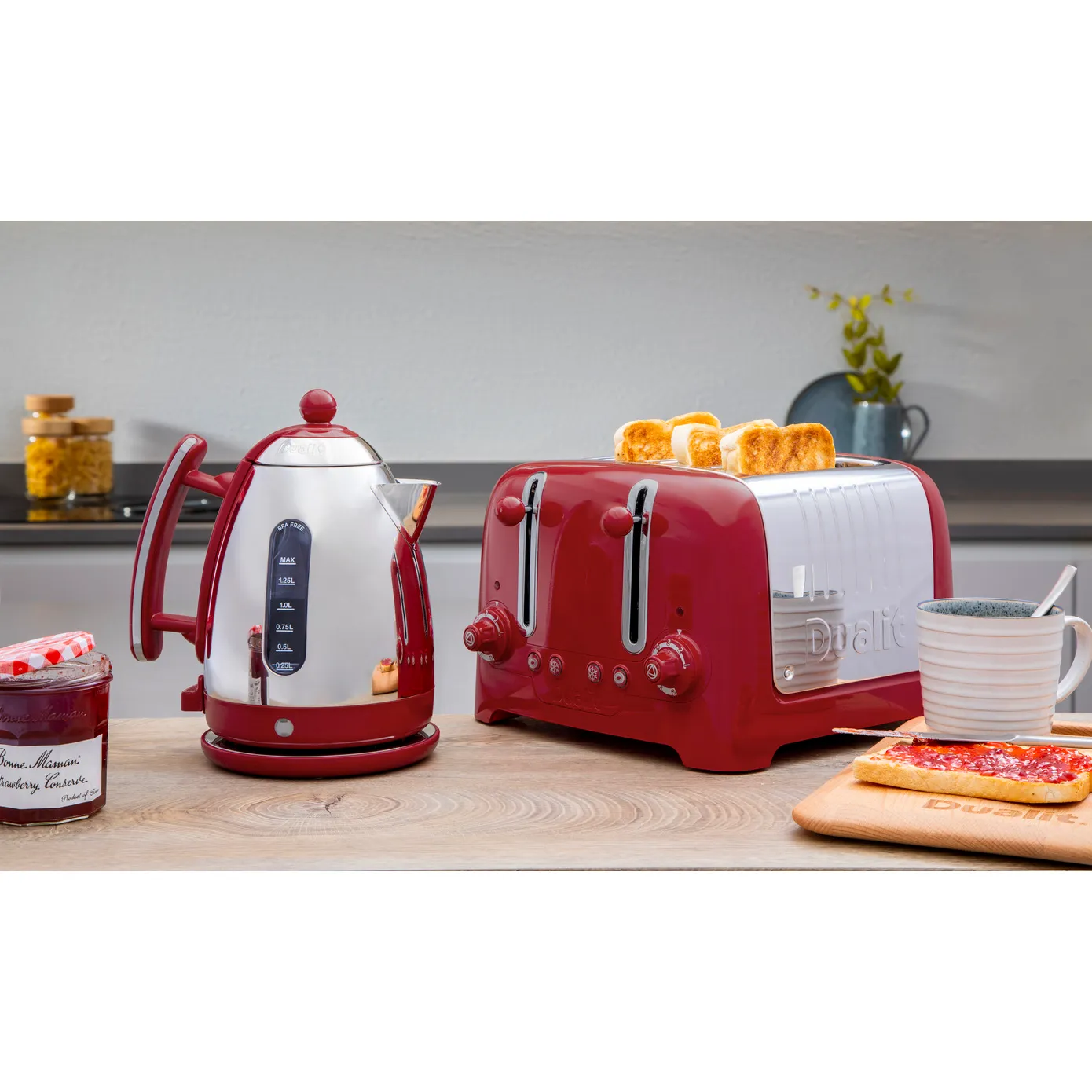Dualit Lite Jug Kettle, 1.7L, Gloss Red - Image 9