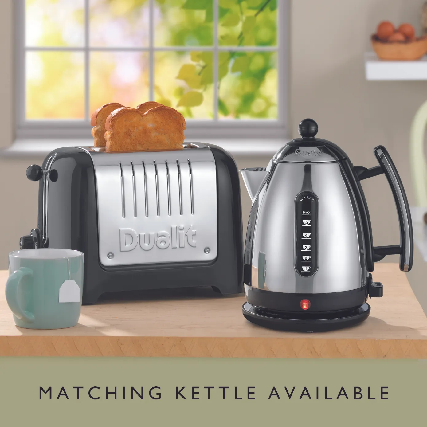 Dualit Silver Black Toaster, 1100W - Image 4