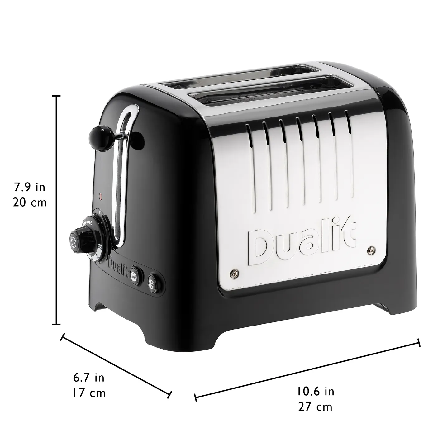 Dualit Silver Black Toaster, 1100W - Image 7
