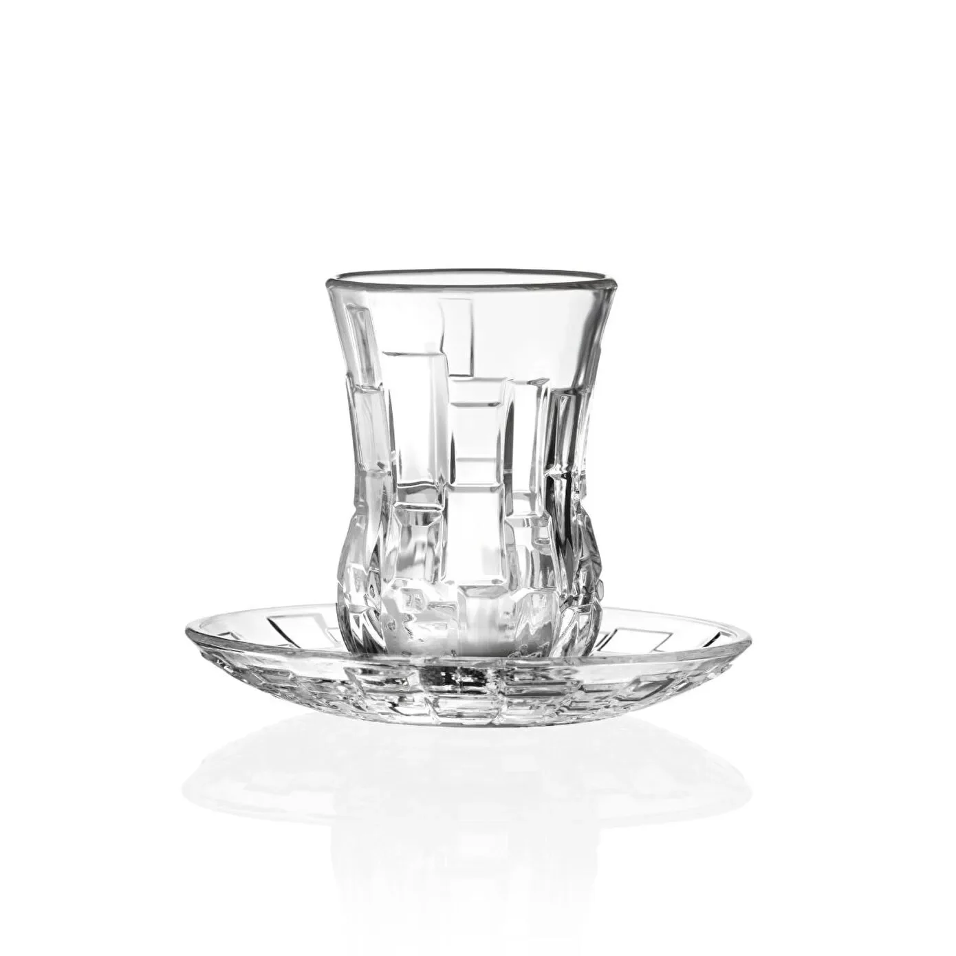 Rcr Etna 12-Piece Turkish Tea Set for 6 People, 140ml, Clear - Image 6
