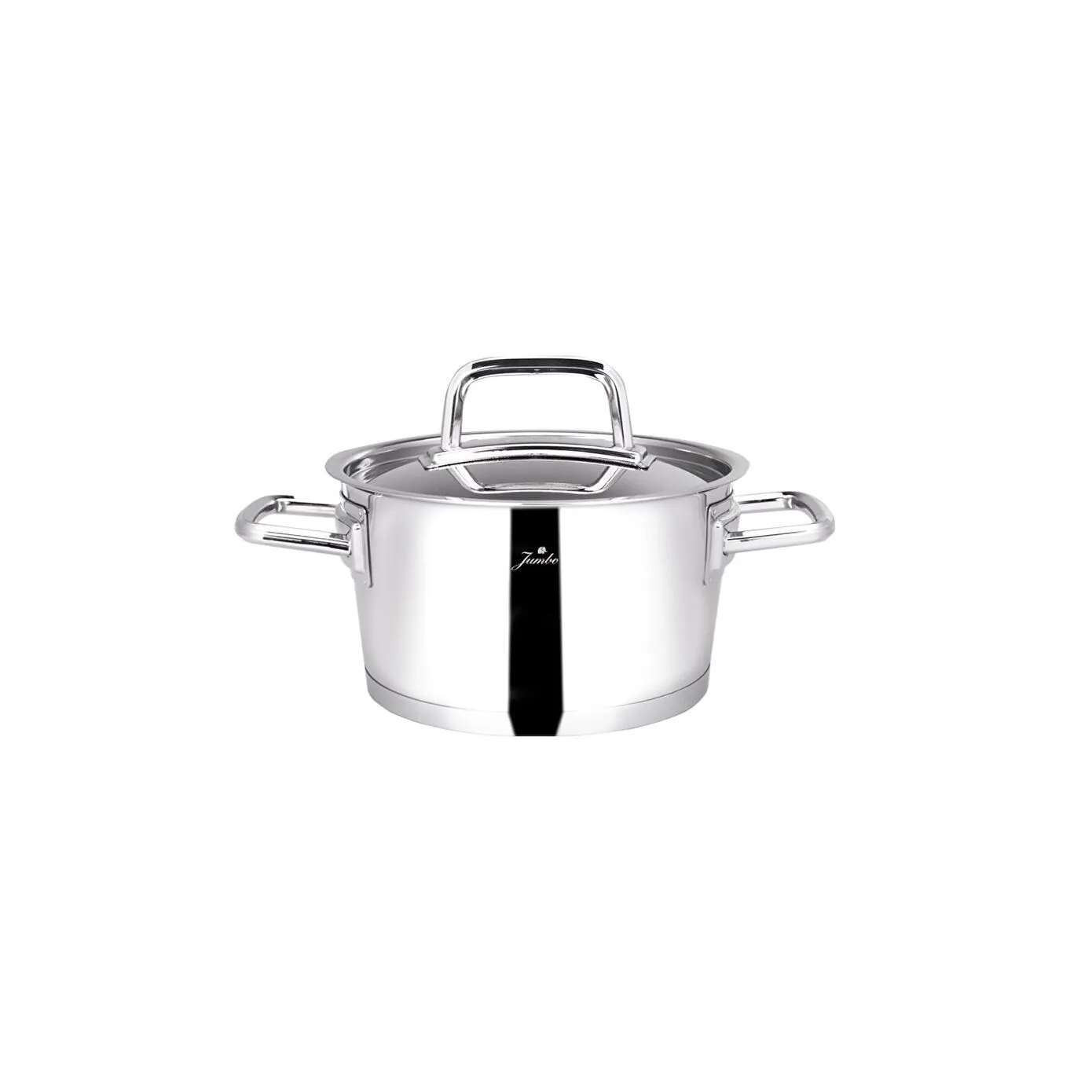 Jumbo Felix 8-Piece Stainless Steel Induction Cookware Set, Silver - Image 5