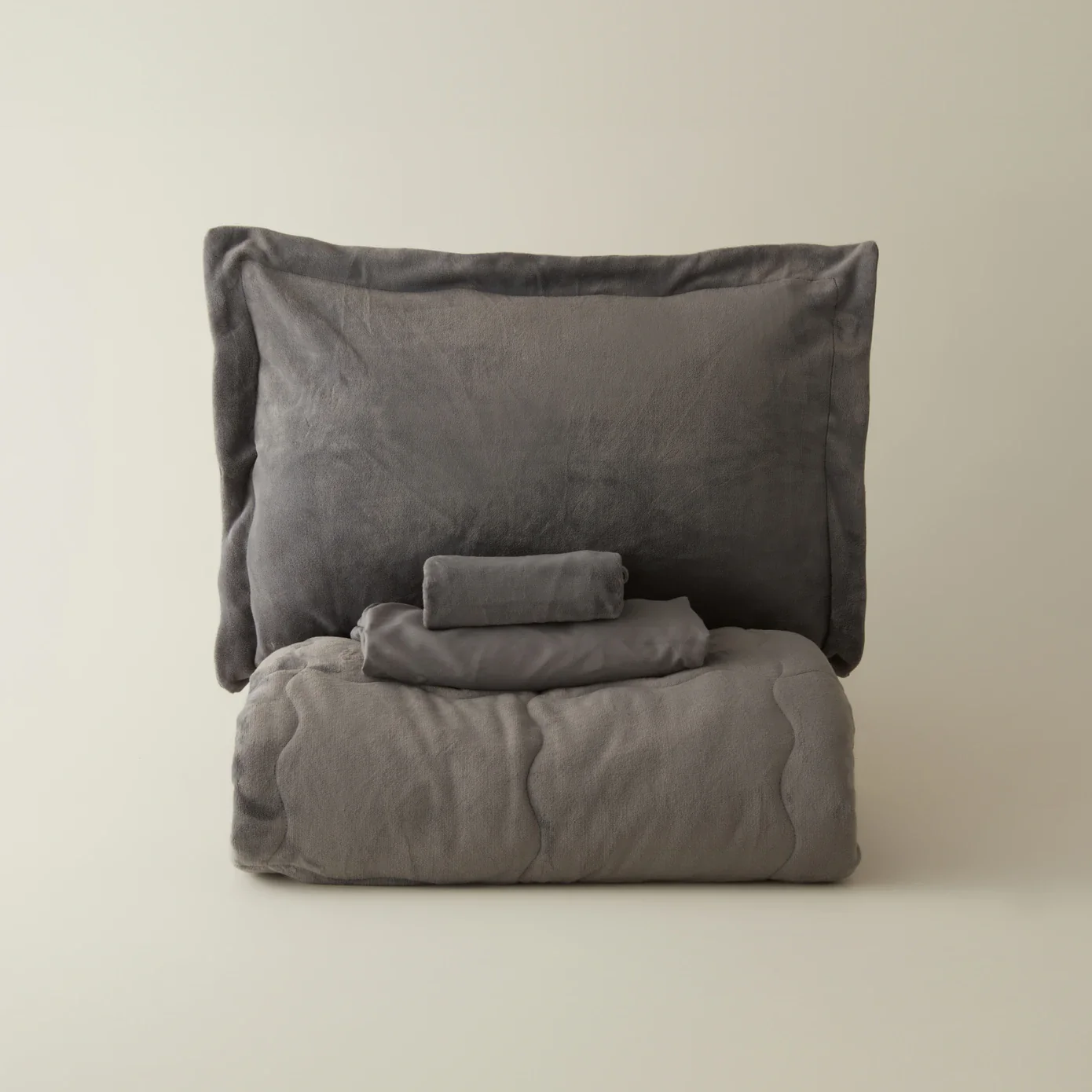 Karaca Home Flufy Comfort Bedding Set, Single, Anthracite - Image 5