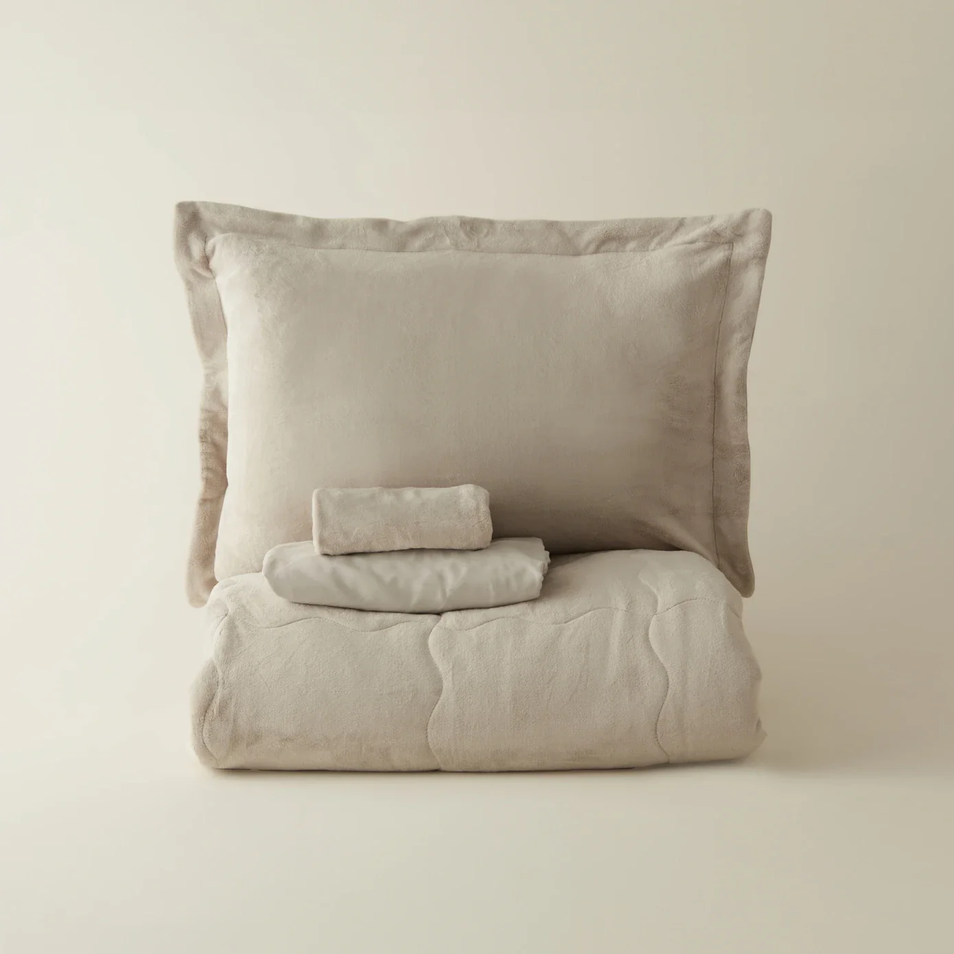 Karaca Home Flufy Comfort Bedding Set, Single, Beige - Image 4