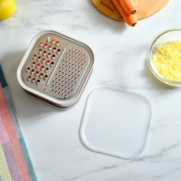 Karaca x Refika Grater with Storage Container, 500ml, Gray - Image 6