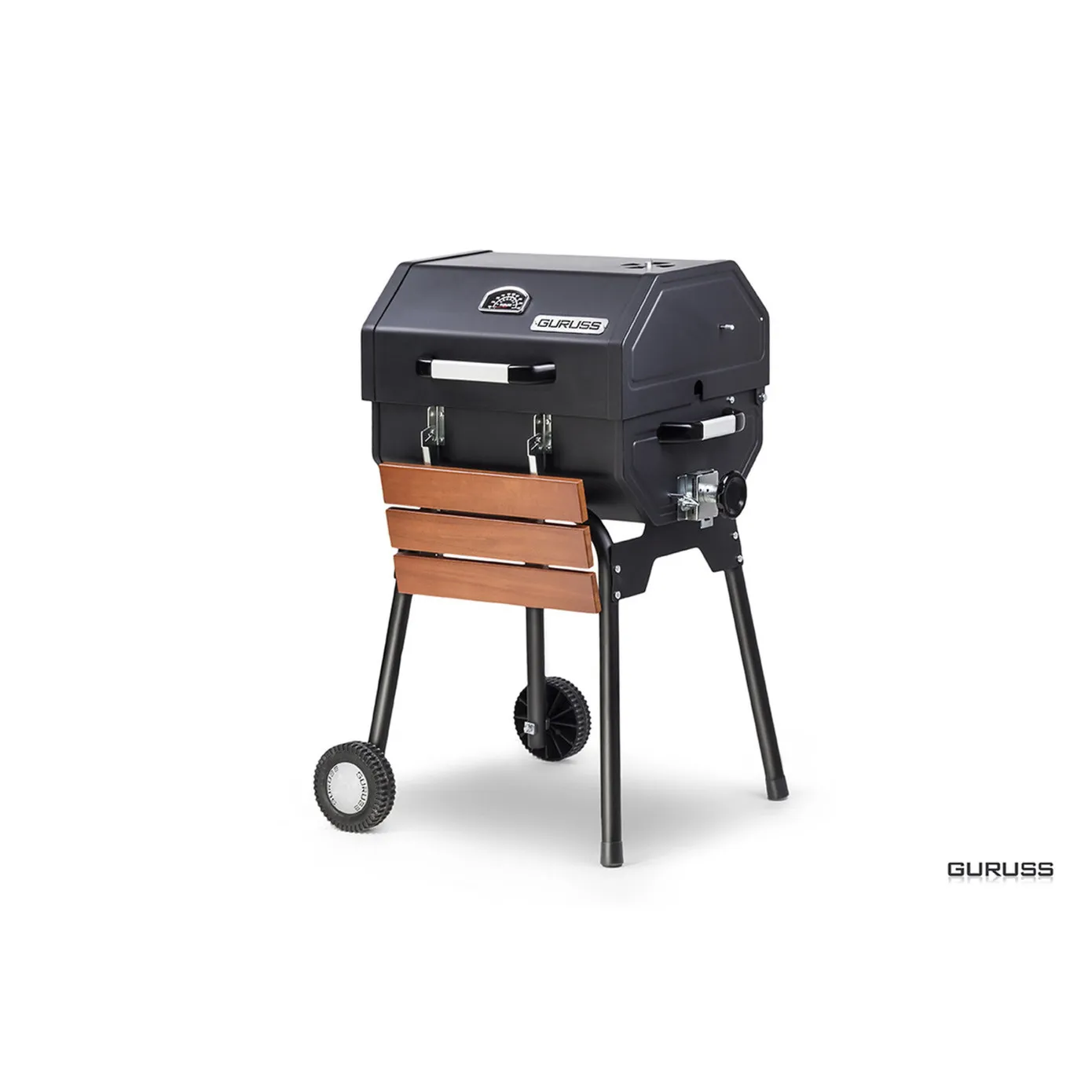 Guruss Steel Charcoal Barbecue Set, 50cm, Black - Image 3