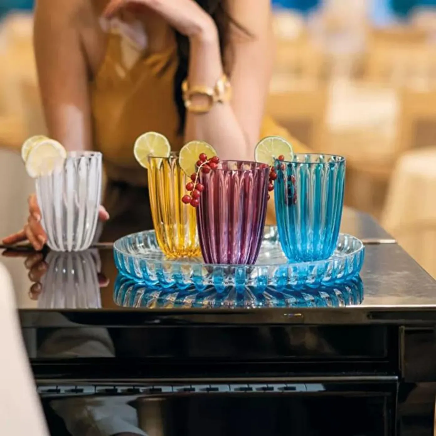 Guzzini Dolce Vita 4 Piece Highball Glass Set, 470ml, White - Image 4
