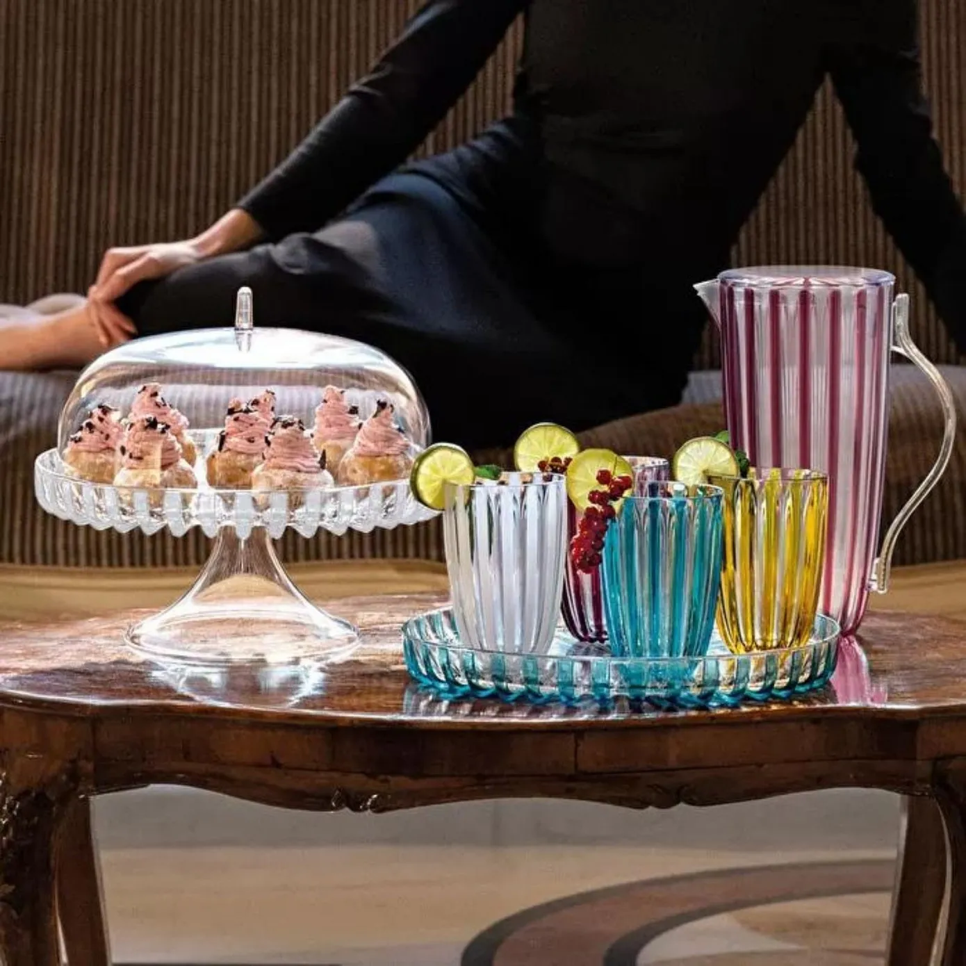 Guzzini Dolce Vita Cake Dome with Stand, 31cm, White - Image 2