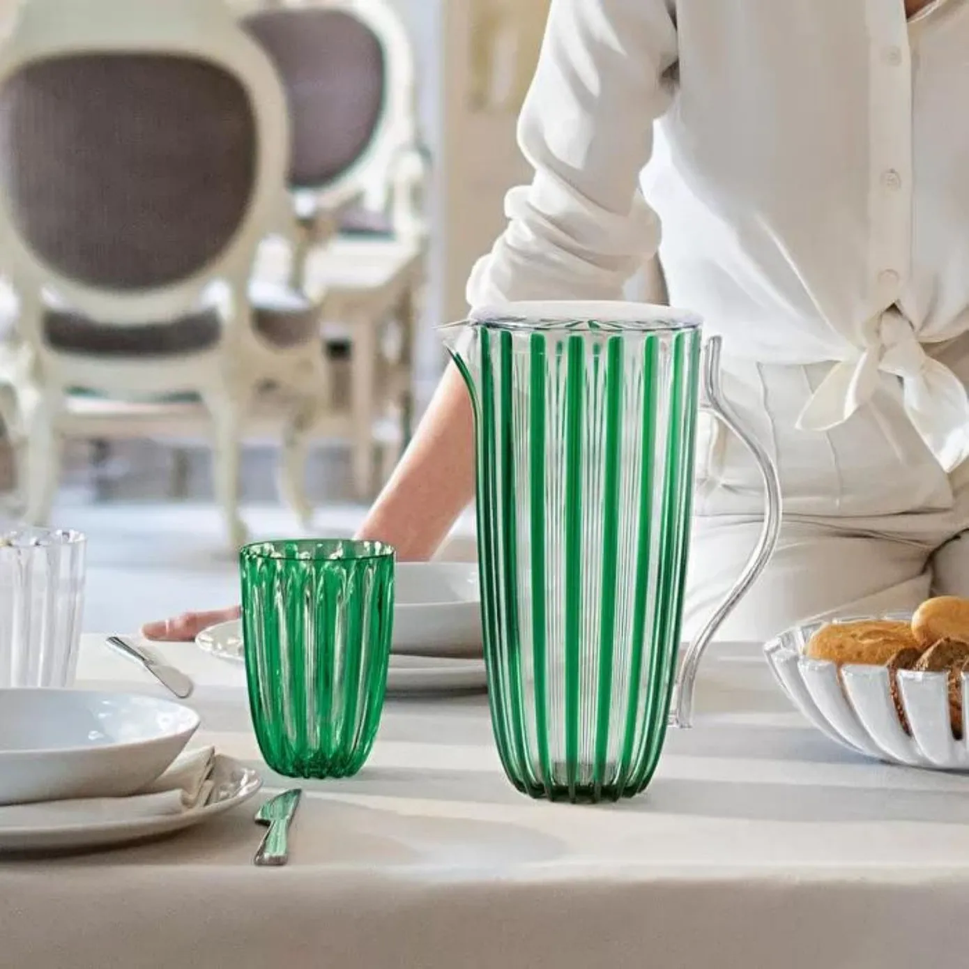 Guzzini Dolce Vita Pitcher, 1750ml, Green - Image 3