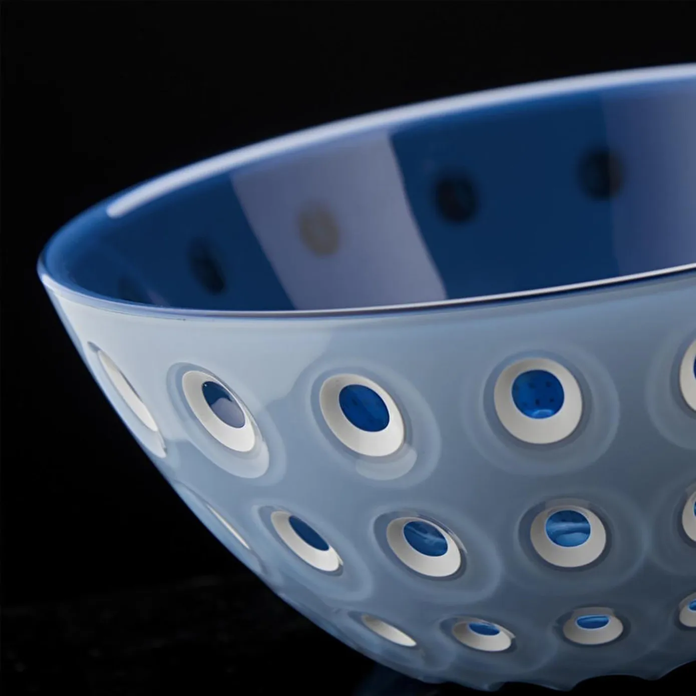 Guzzini Le Murrıne 2 Piece Cereal/Soup Bowl Set, 12cm, Blue Navy Blue - Image 3