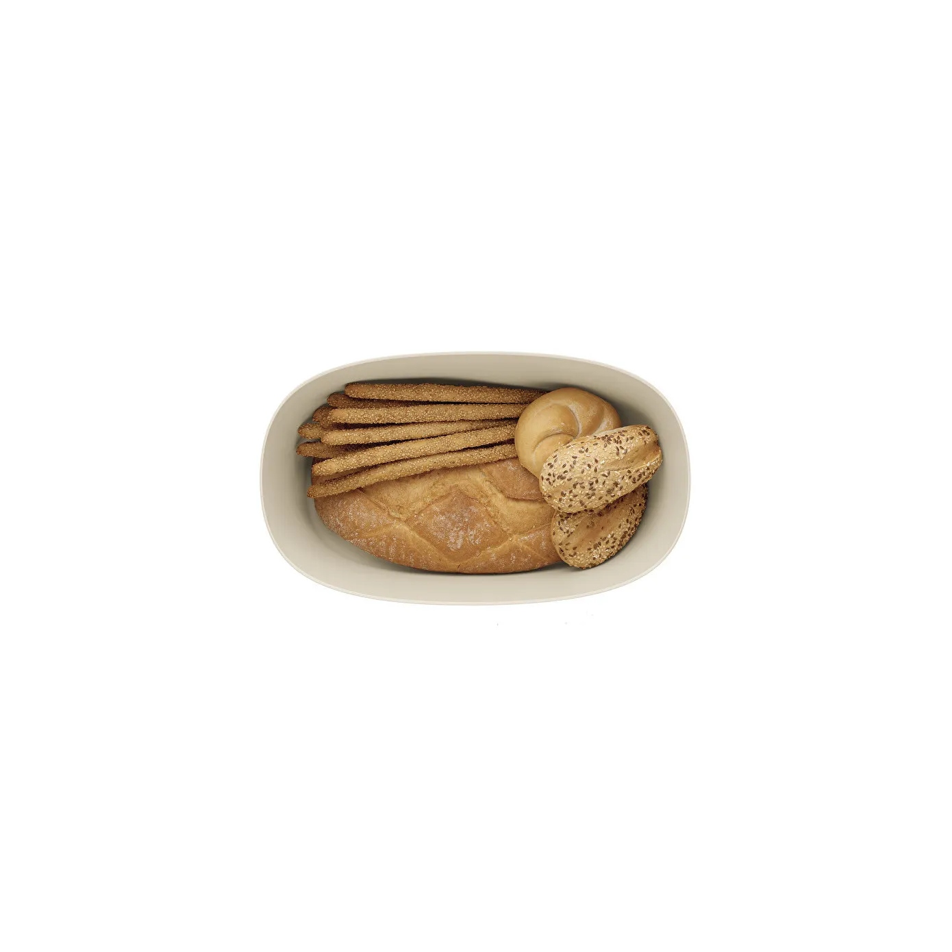 Guzzini Tierra Bread Box, 39.2cmx23.2cm, Light Cream - Image 9