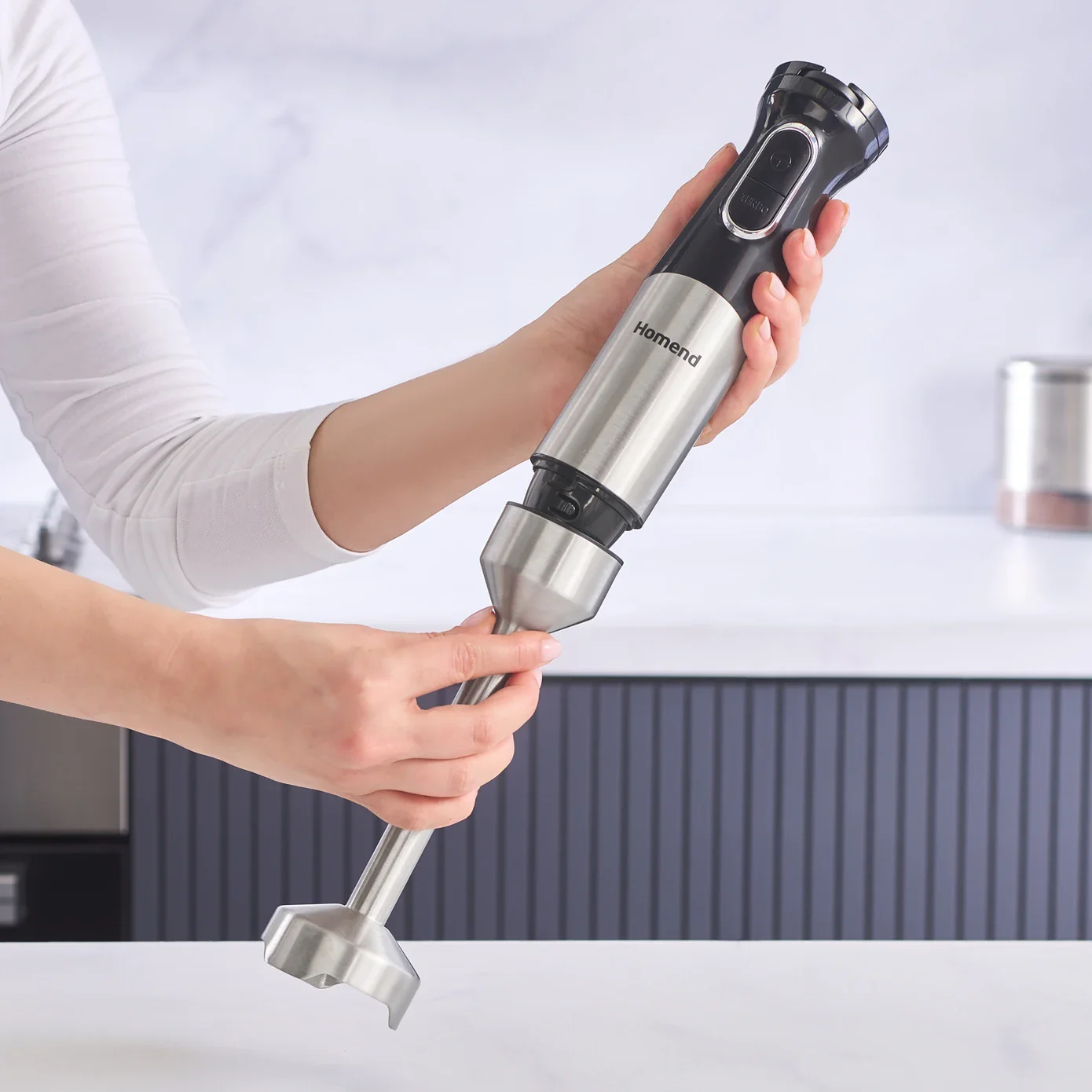 Homend Functionall 2848UK Multi-Attachment Stainless Steel Food Processor, 1500W, 1000ml, Inox - Image 11