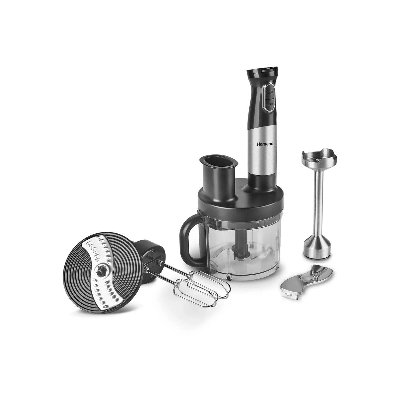 Homend Functionall 2848UK Multi-Attachment Stainless Steel Food Processor, 1500W, 1000ml, Inox - Image 14